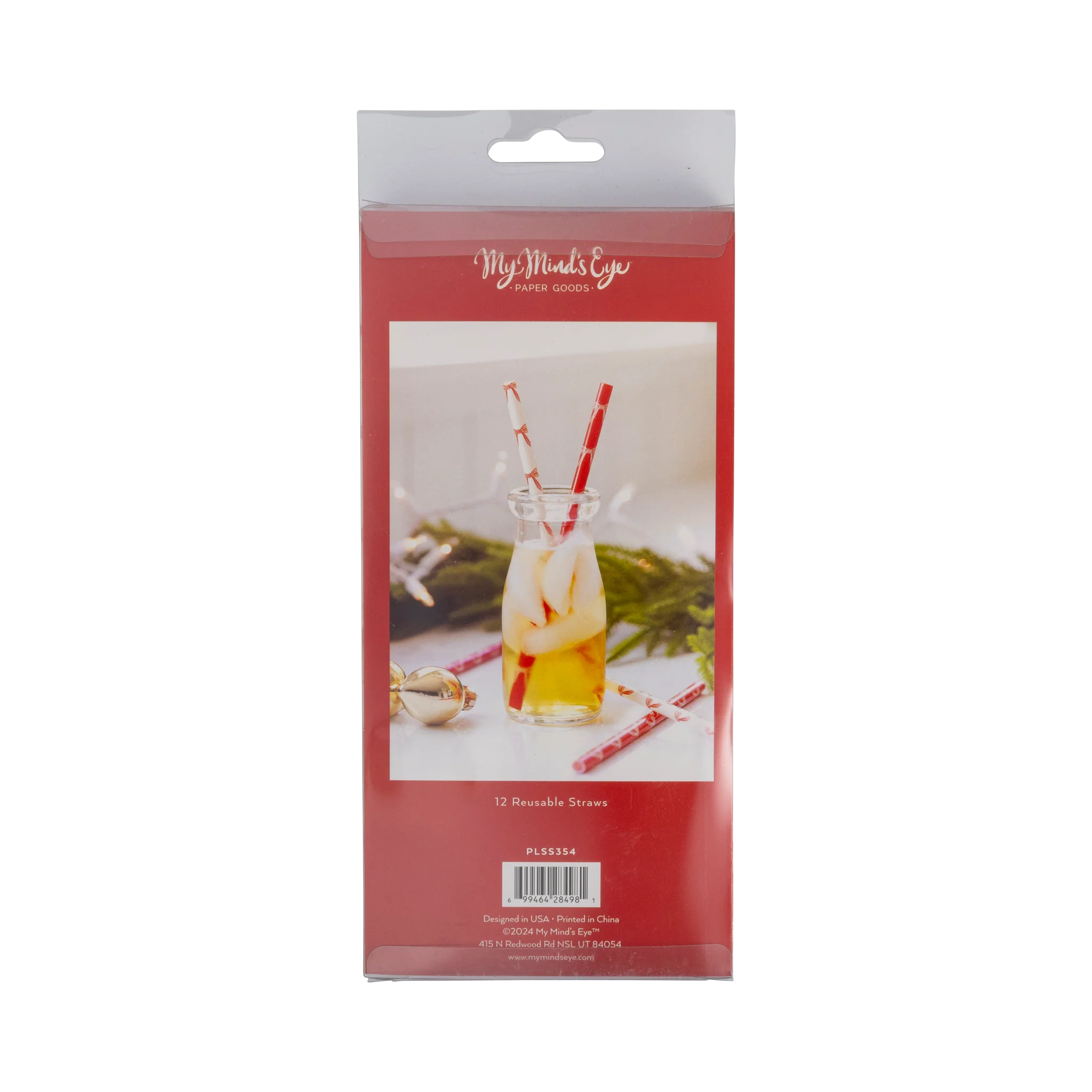 MY MIND'S EYE - Christmas Bows Reusable Straws - Image 4