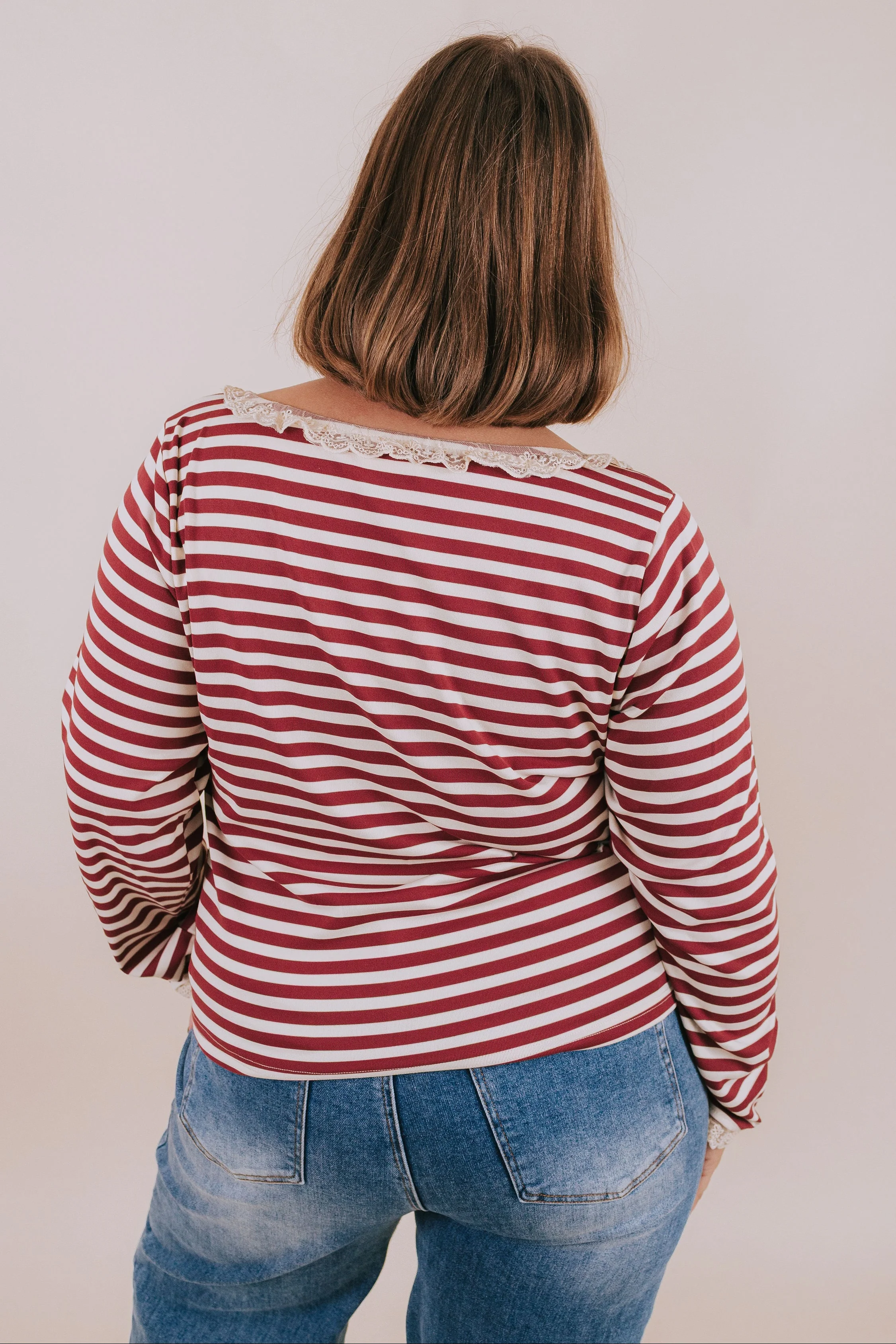 PLUS SIZE - Burgundy Kiss Top - Image 3