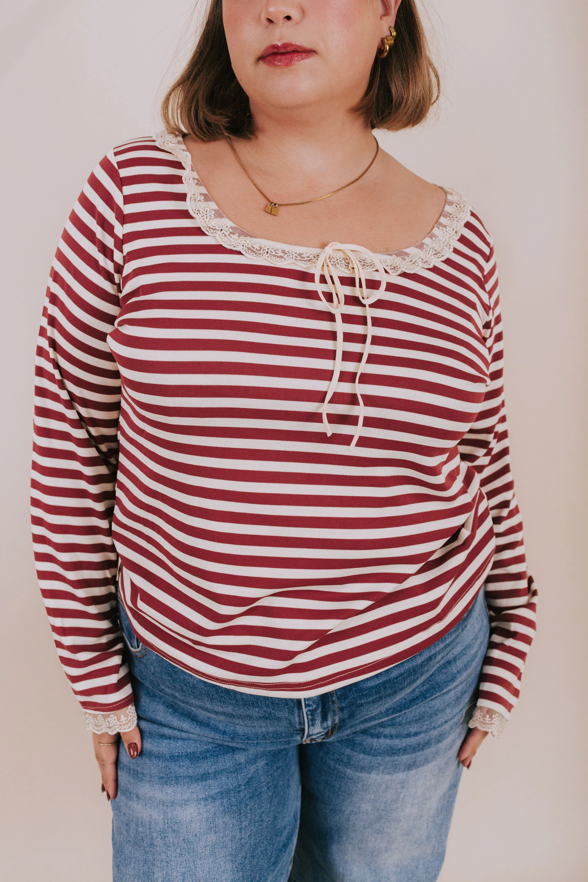 PLUS SIZE - Burgundy Kiss Top - Image 4