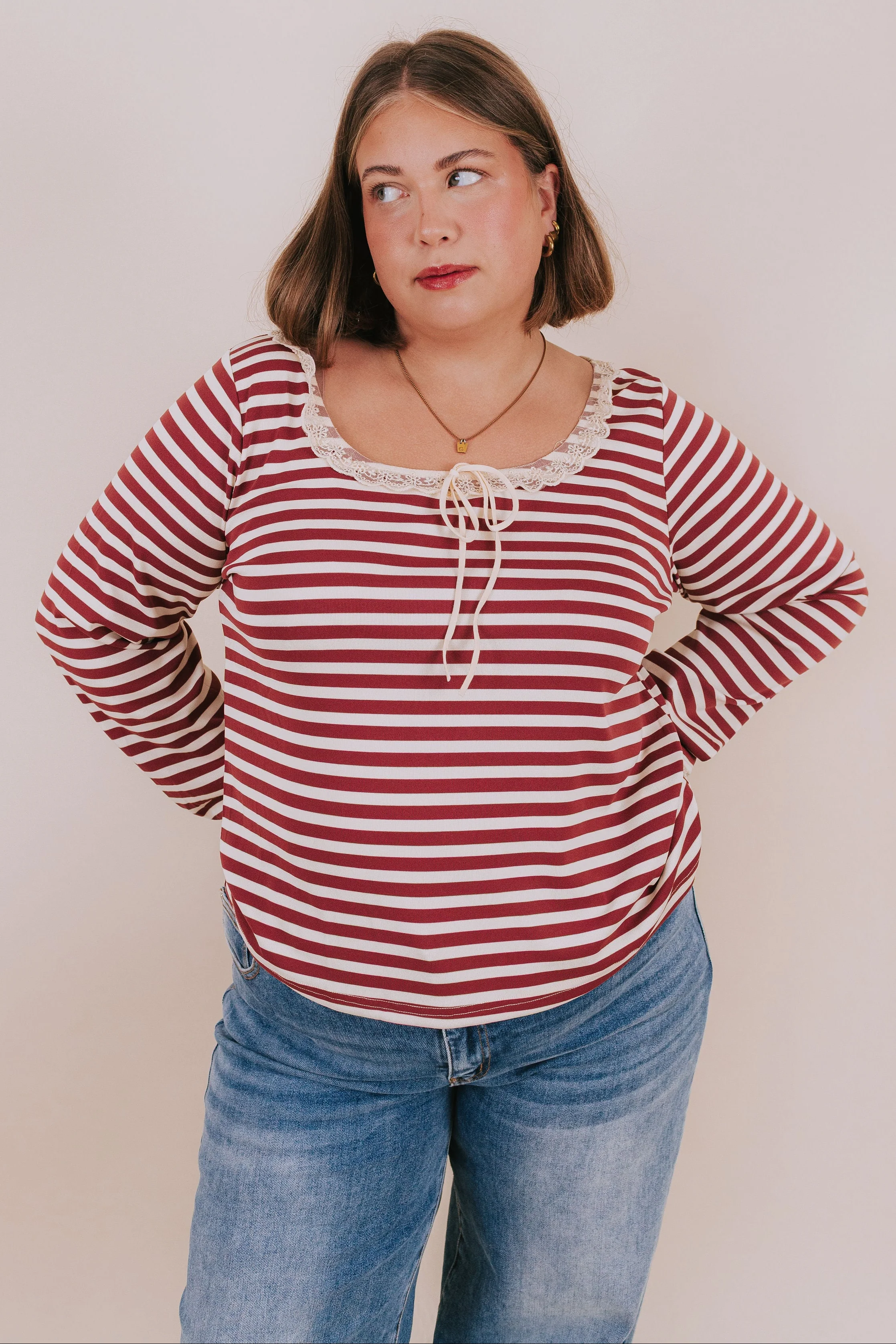 PLUS SIZE - Burgundy Kiss Top - Image 6