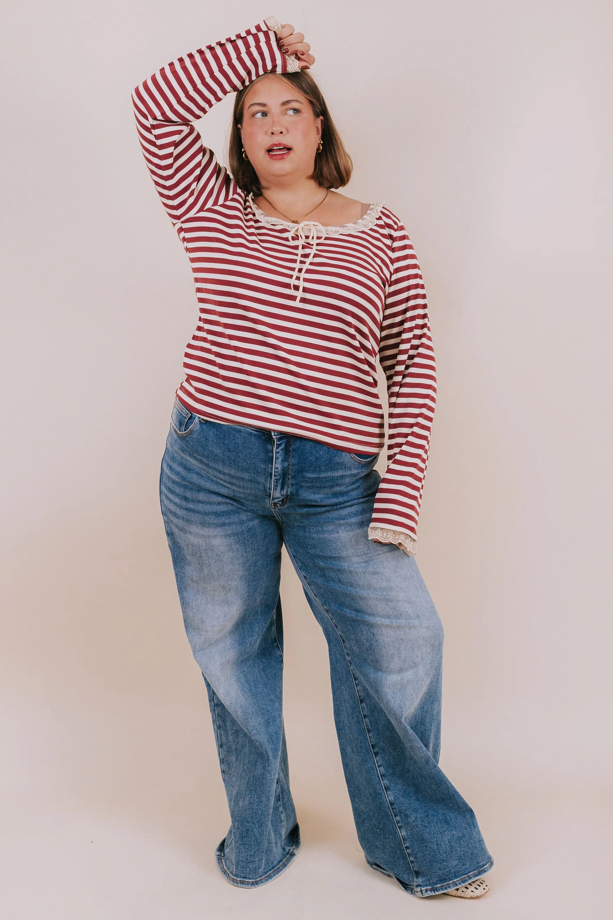 PLUS SIZE - Burgundy Kiss Top - Image 7