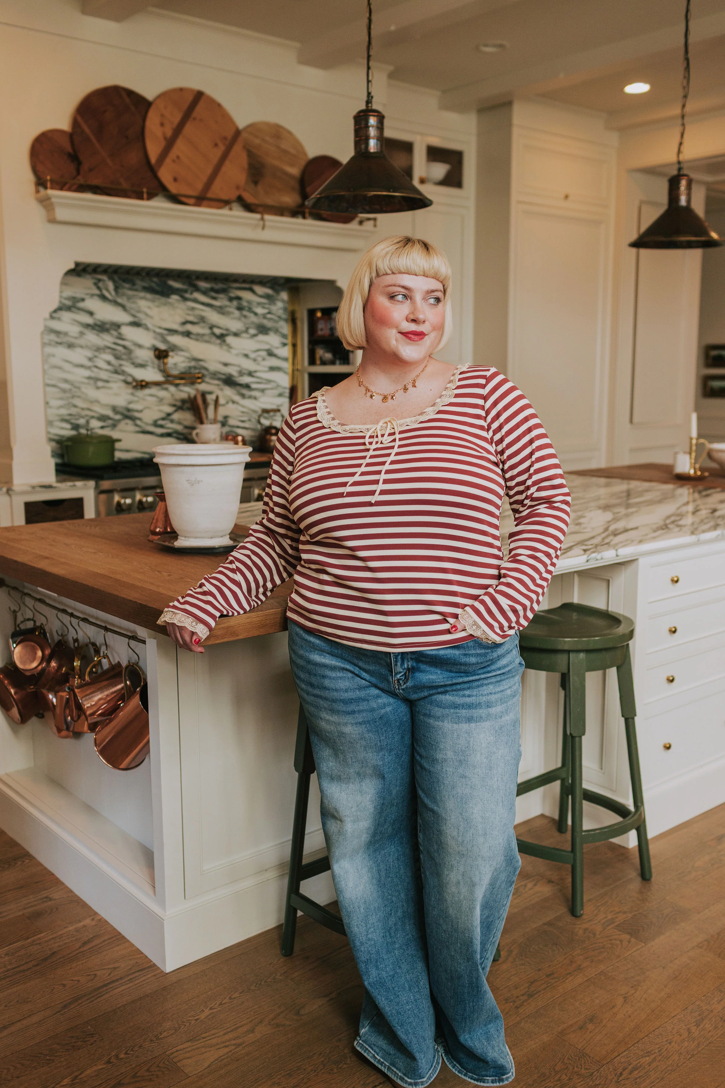 PLUS SIZE - Burgundy Kiss Top - Image 8