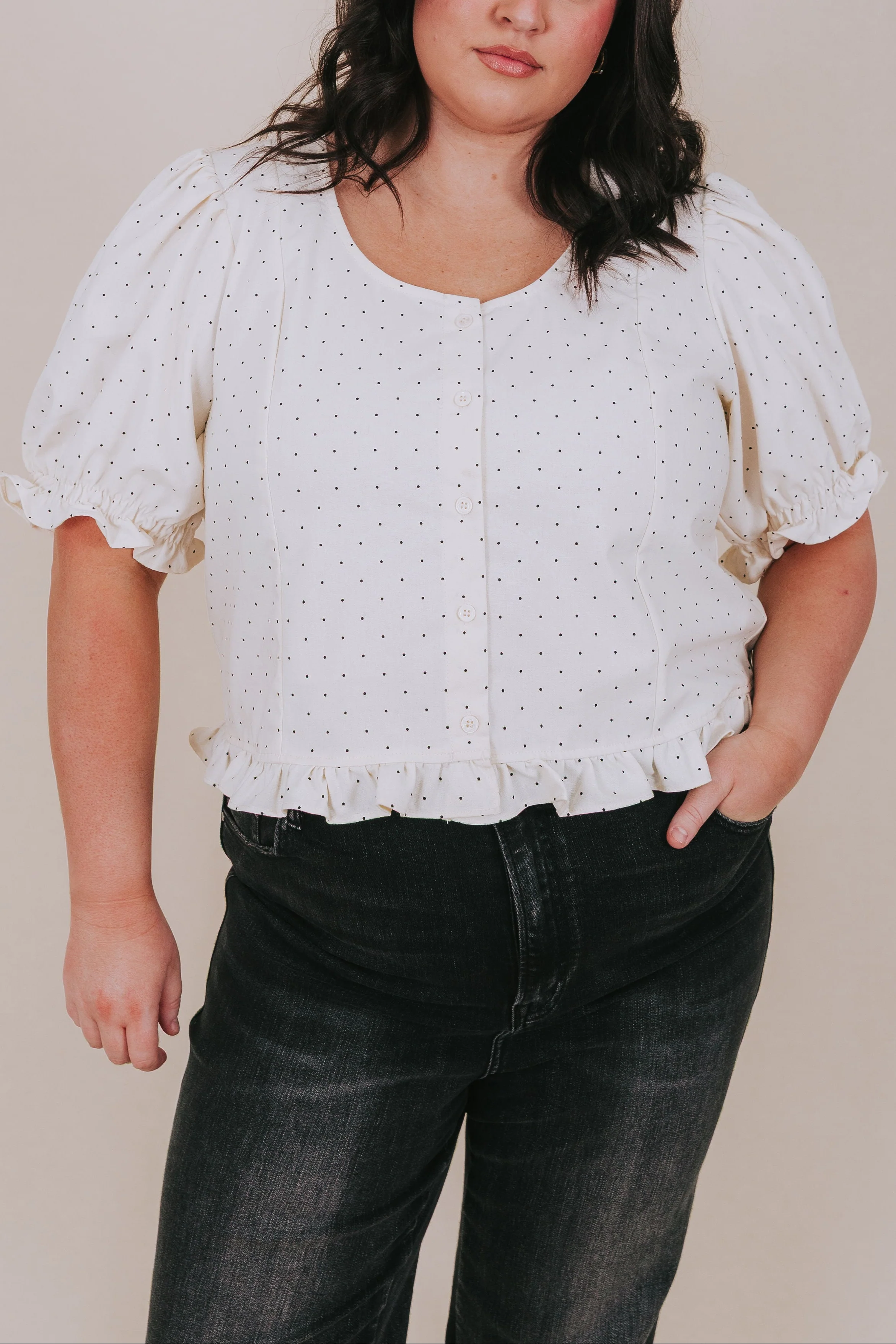 PLUS SIZE - Cookies And Cream Top - Image 3