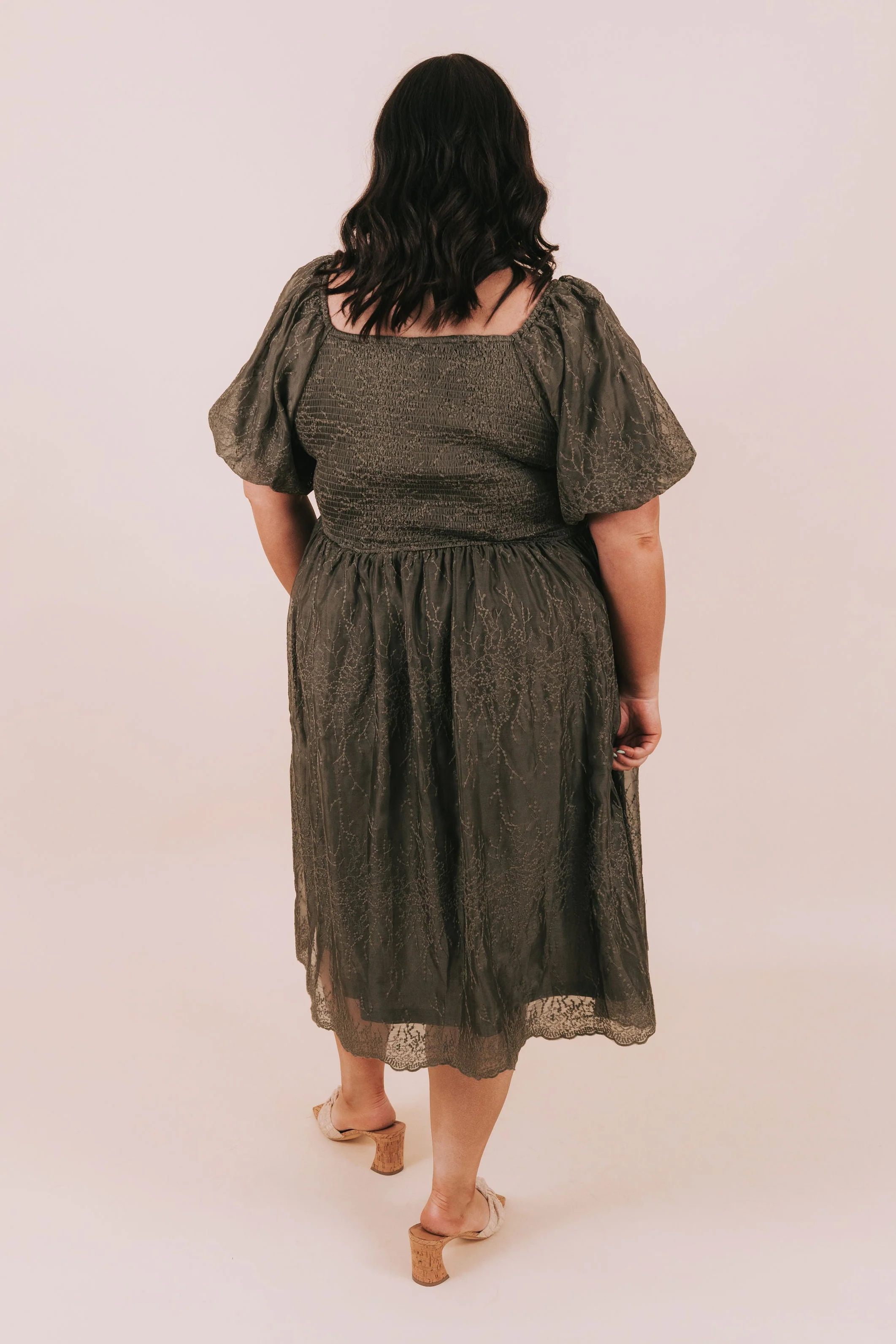 PLUS SIZE - Extend An Olive Branch Dress - Image 2