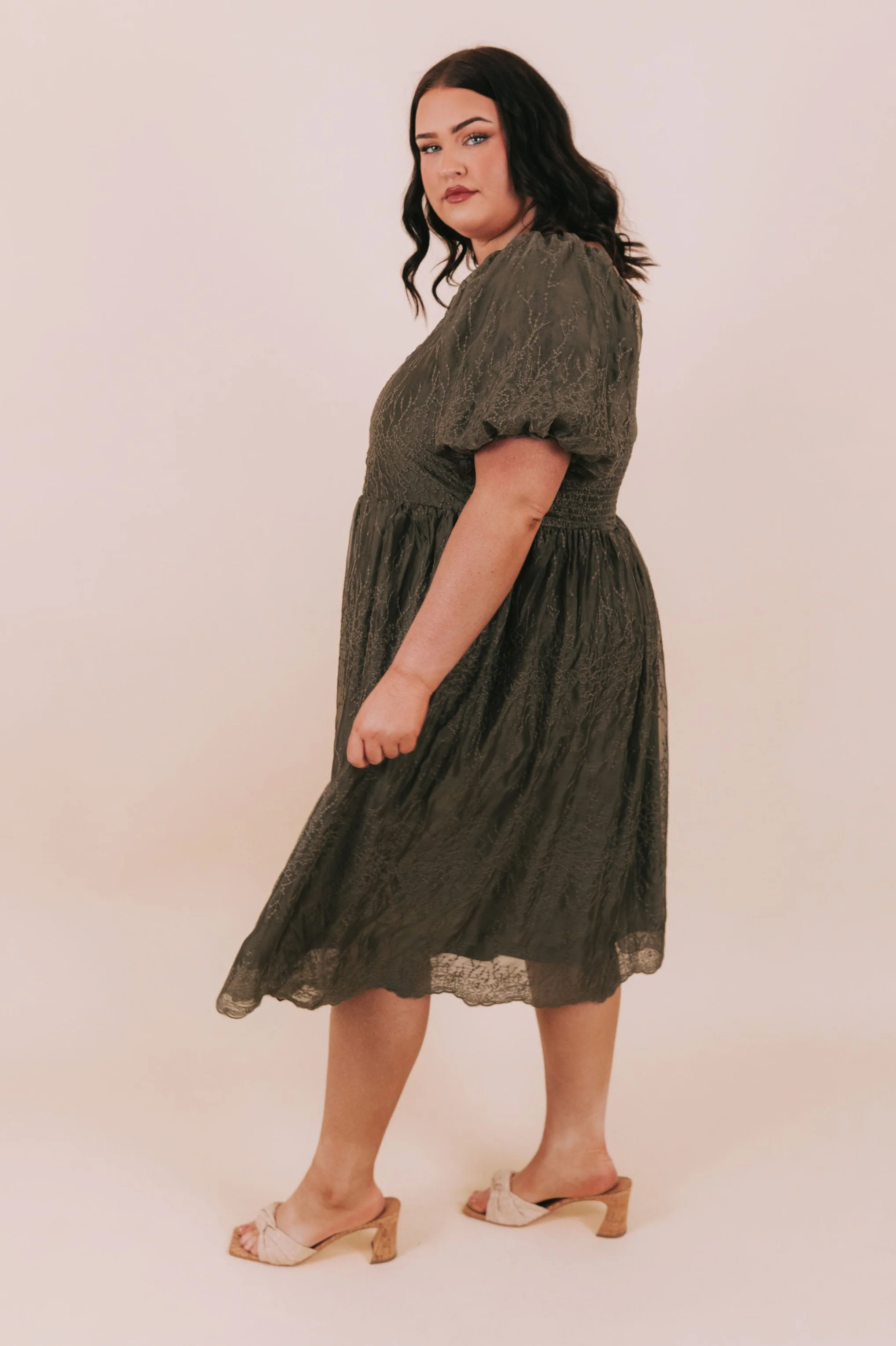 PLUS SIZE - Extend An Olive Branch Dress - Image 5
