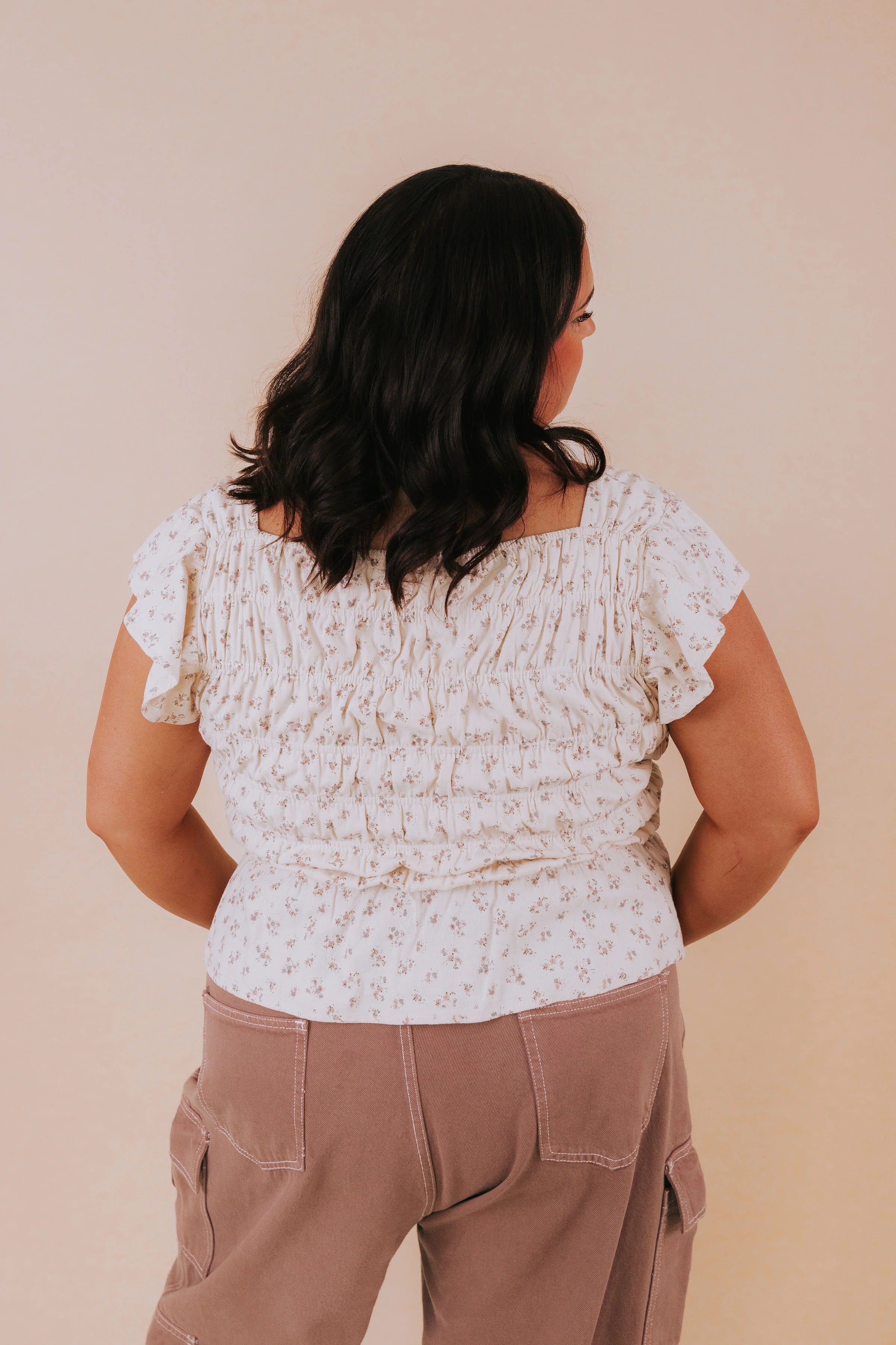PLUS SIZE - Floral Frill Top - Image 5