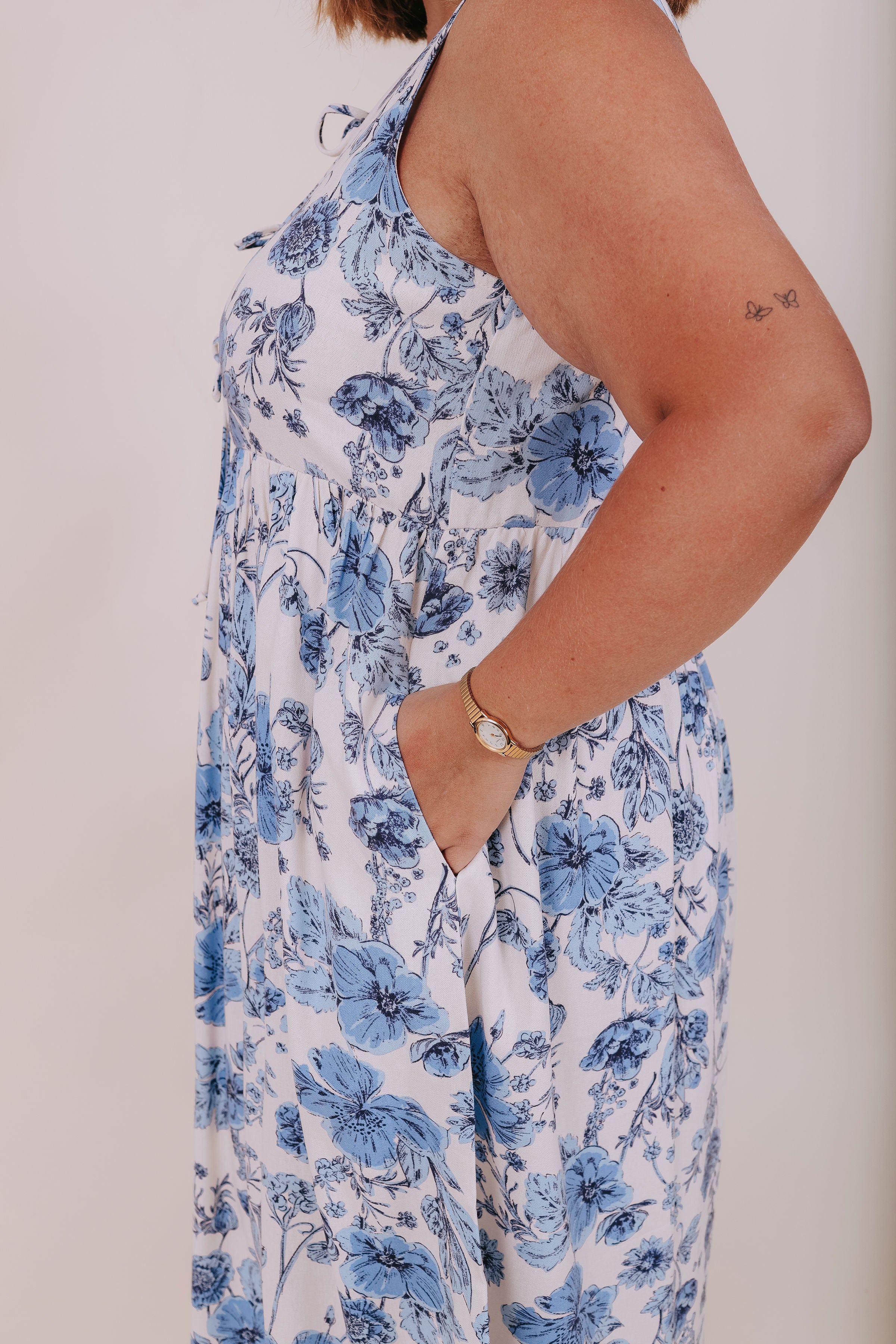 PLUS SIZE - Floral Splash Dress - Image 5