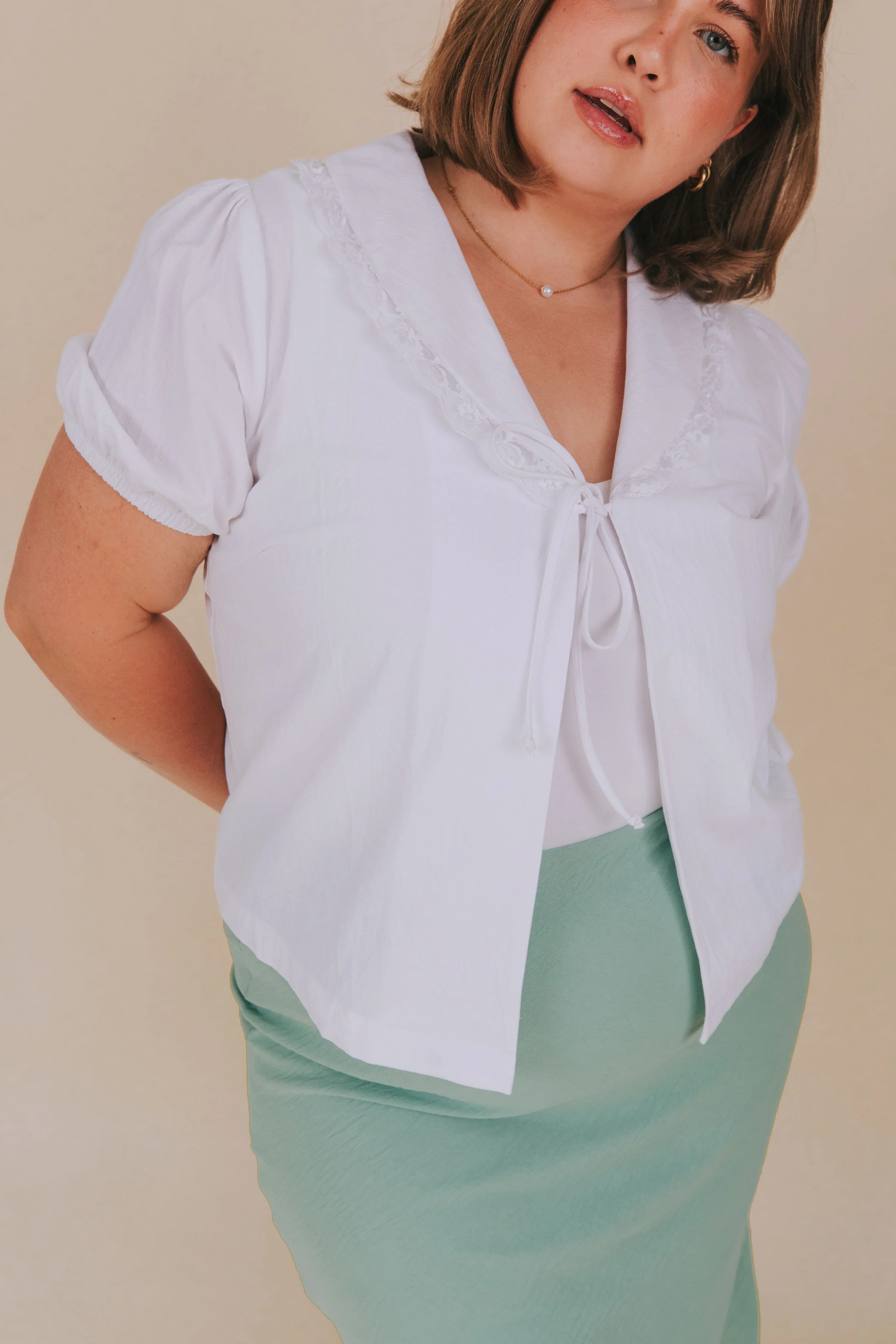 PLUS SIZE - Front Row Chic Top - Image 3