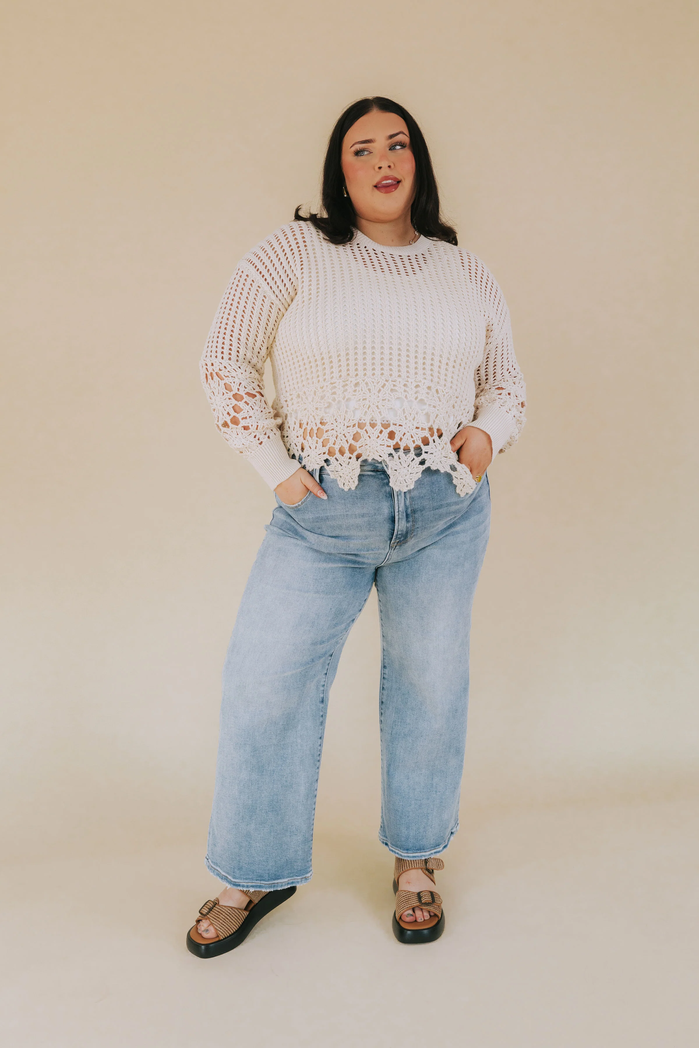 PLUS SIZE - Happy To Be Here Top - Image 3