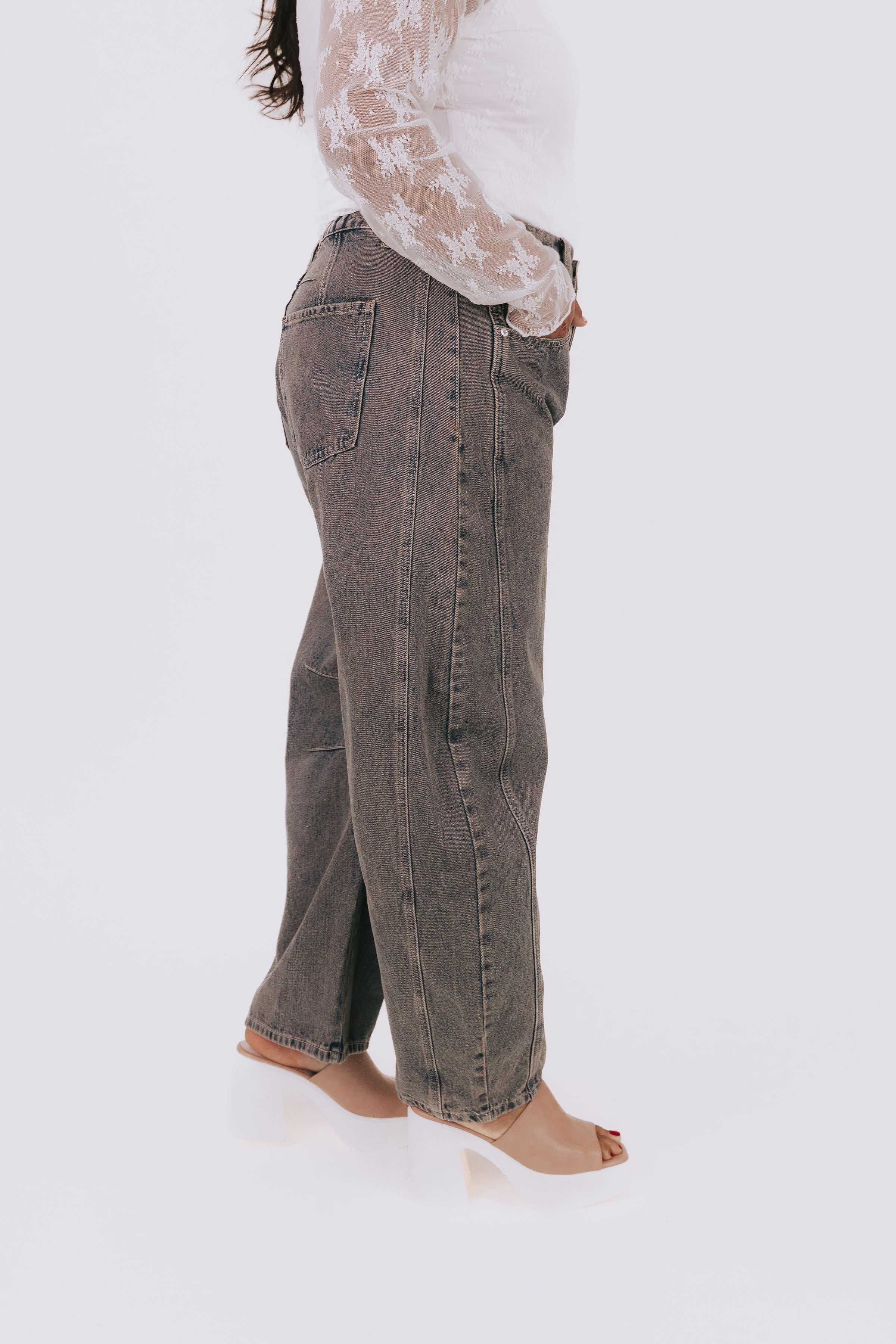PLUS SIZE - Lonely Star Barrel Jeans - Image 3