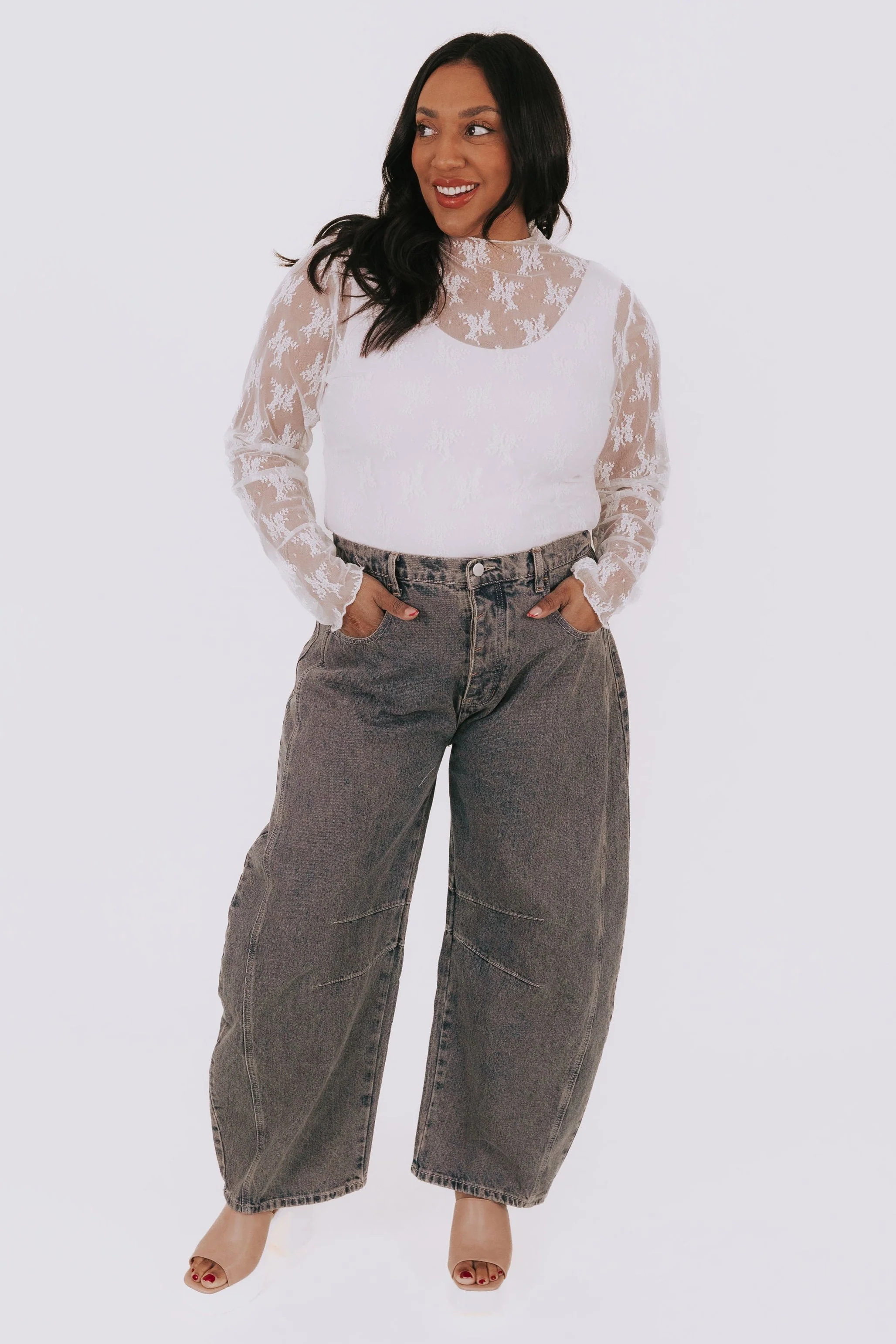 PLUS SIZE - Lonely Star Barrel Jeans - Image 6