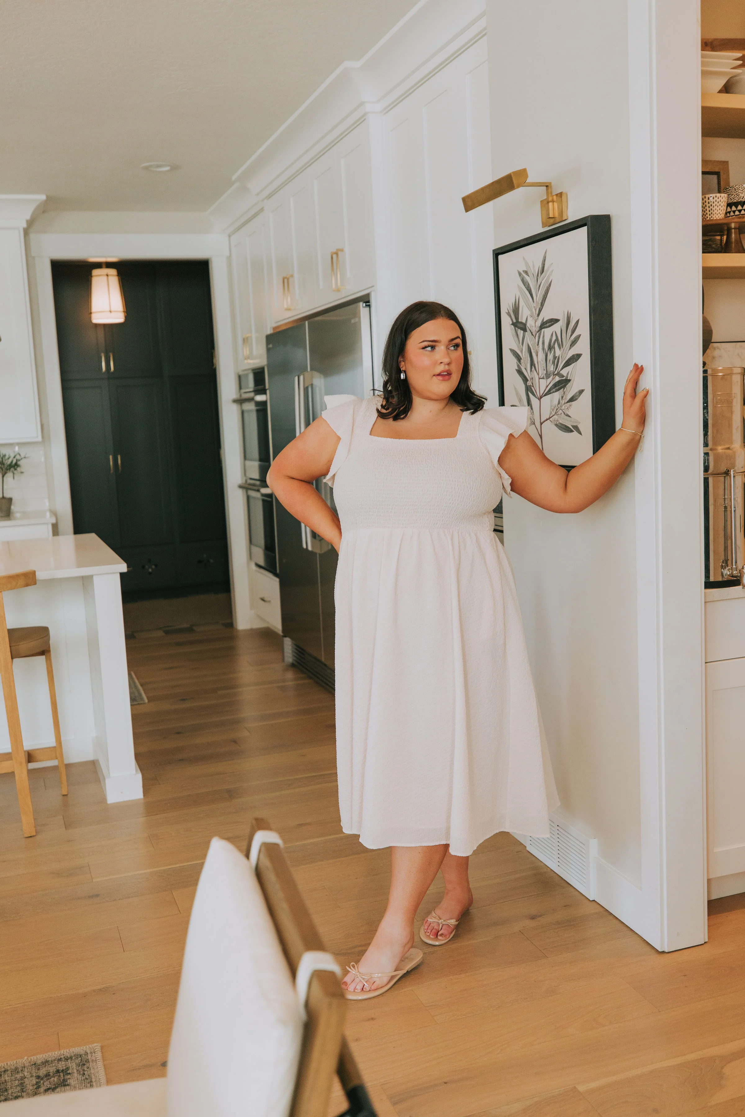 PLUS SIZE - Neutral Glam Dress - Image 7