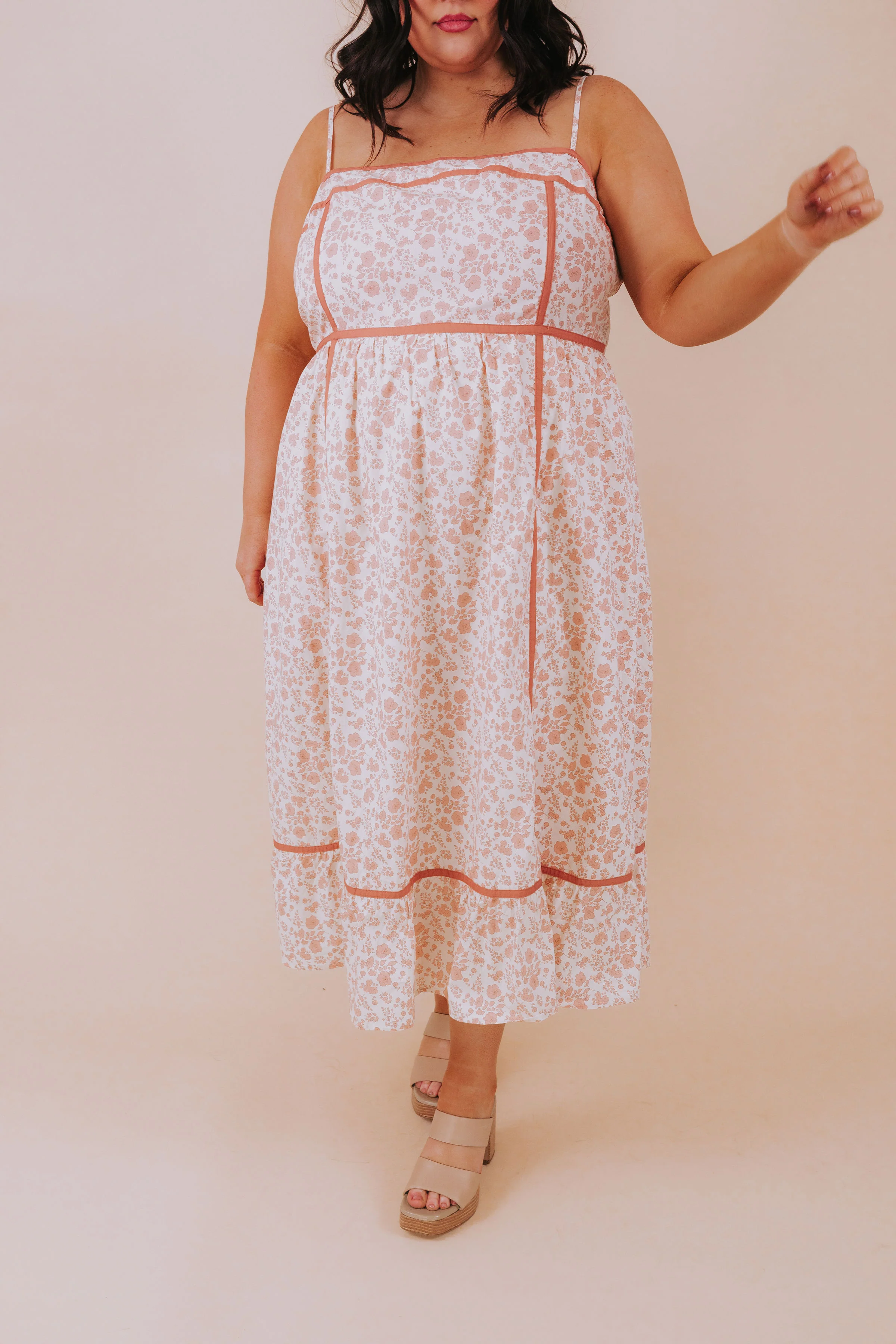 PLUS SIZE - Peach Party Dress - Image 4