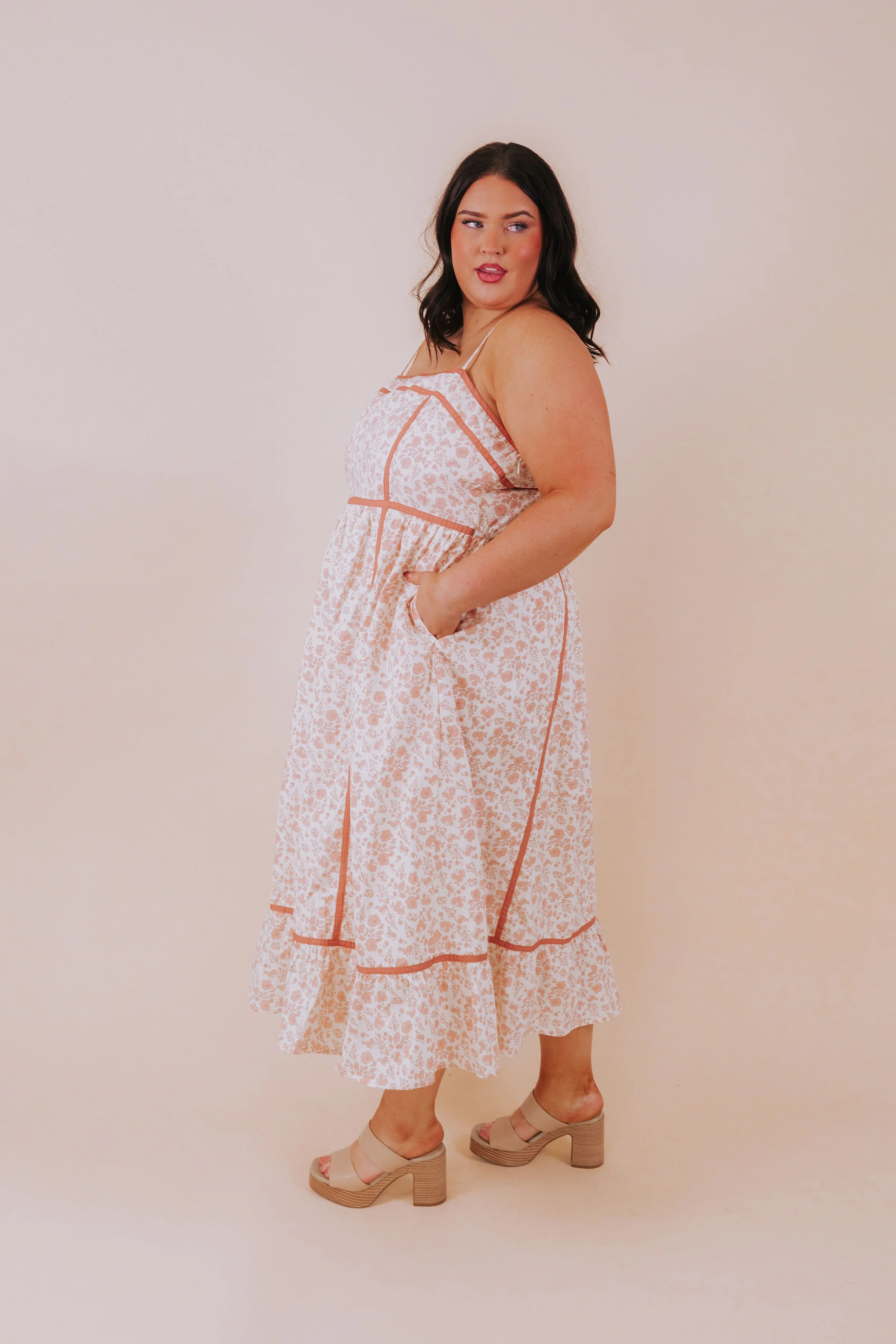PLUS SIZE - Peach Party Dress - Image 7