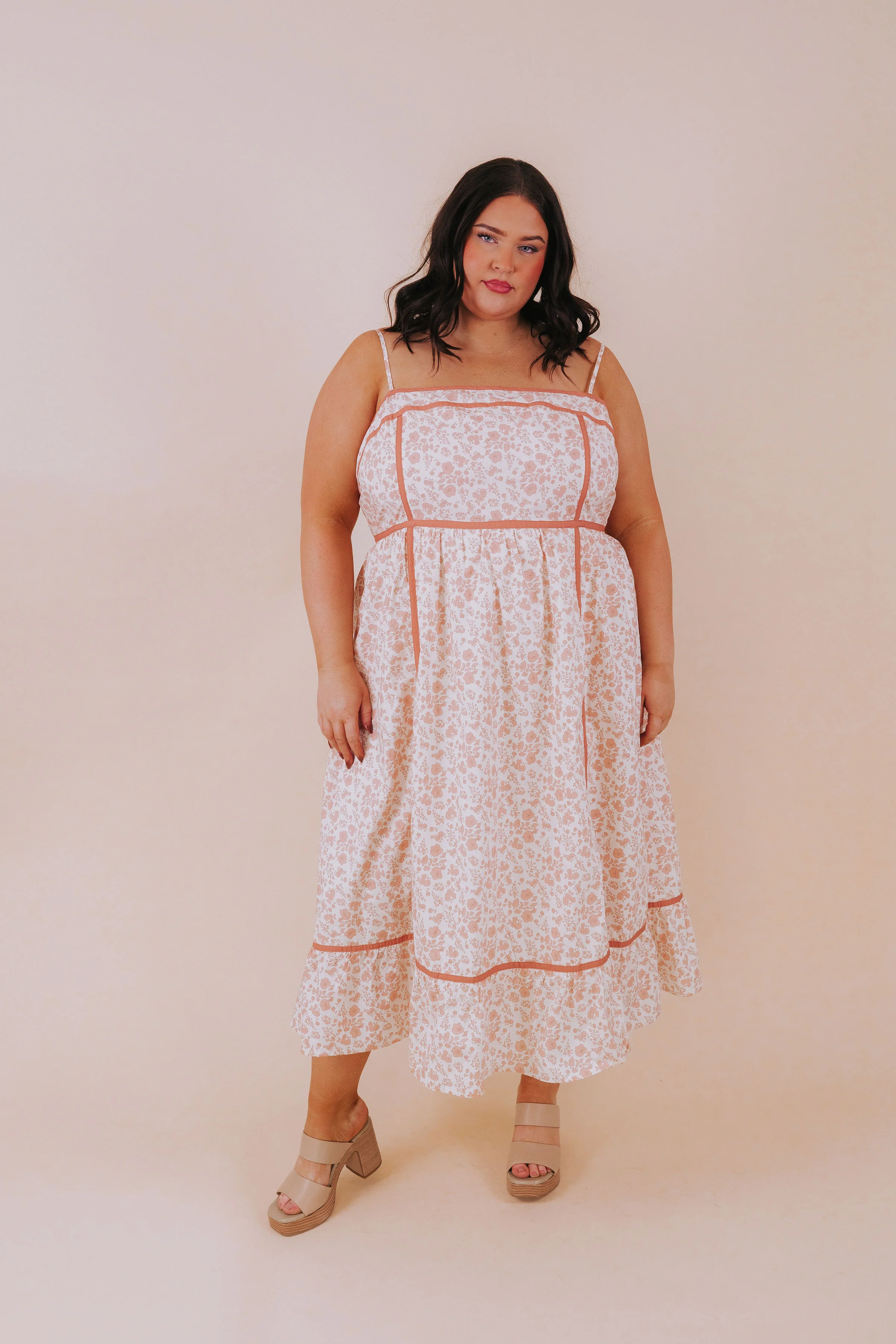 PLUS SIZE - Peach Party Dress - Image 8