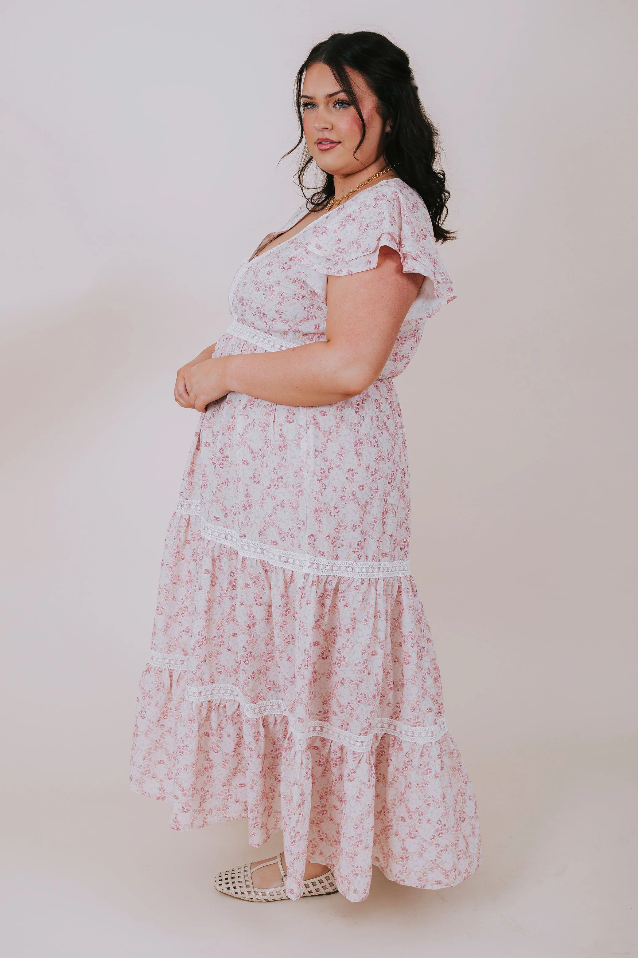 PLUS SIZE - Peach Tart Dress - Image 4