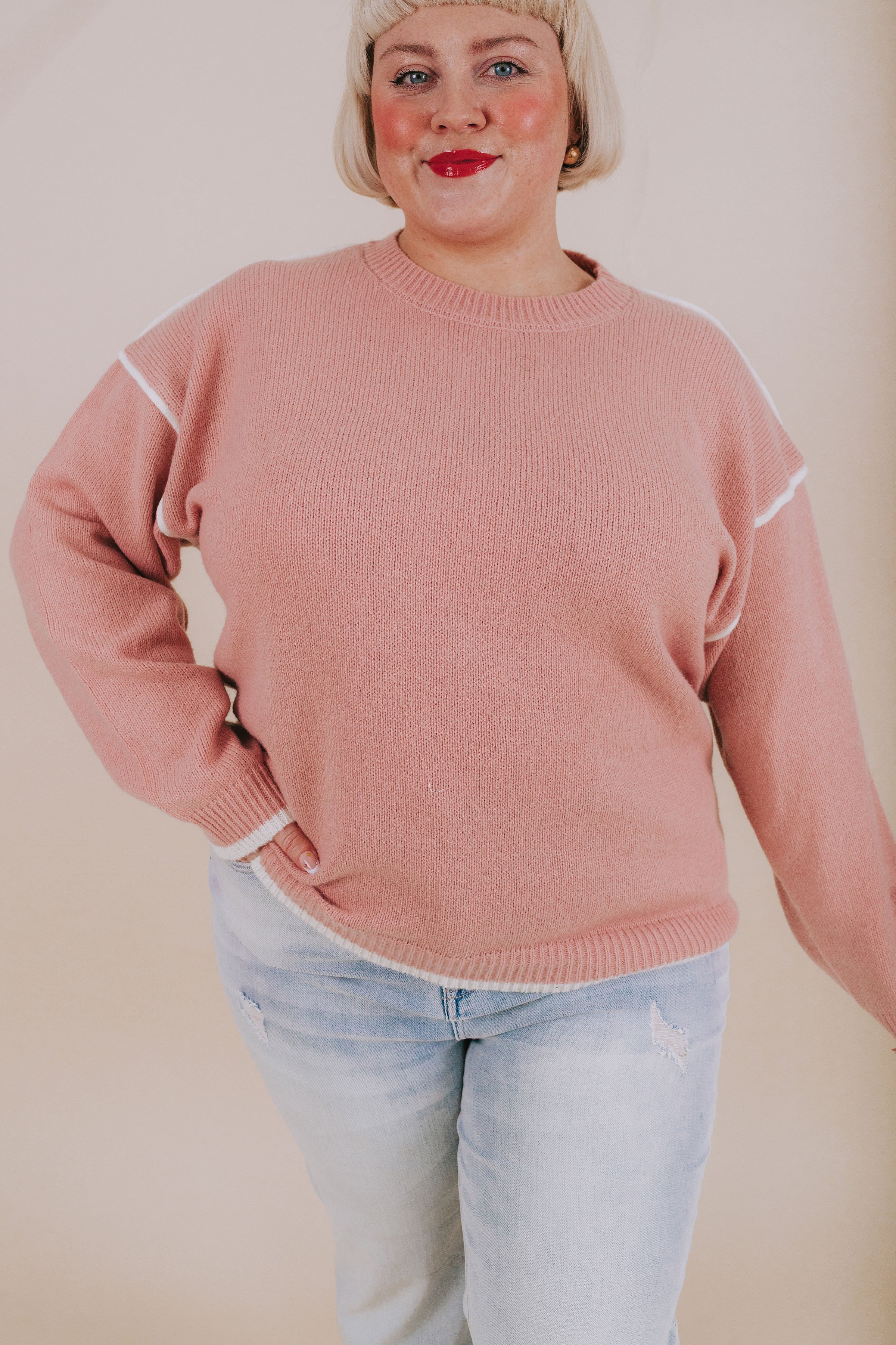 PLUS SIZE - Persistent Love Sweater - Image 3