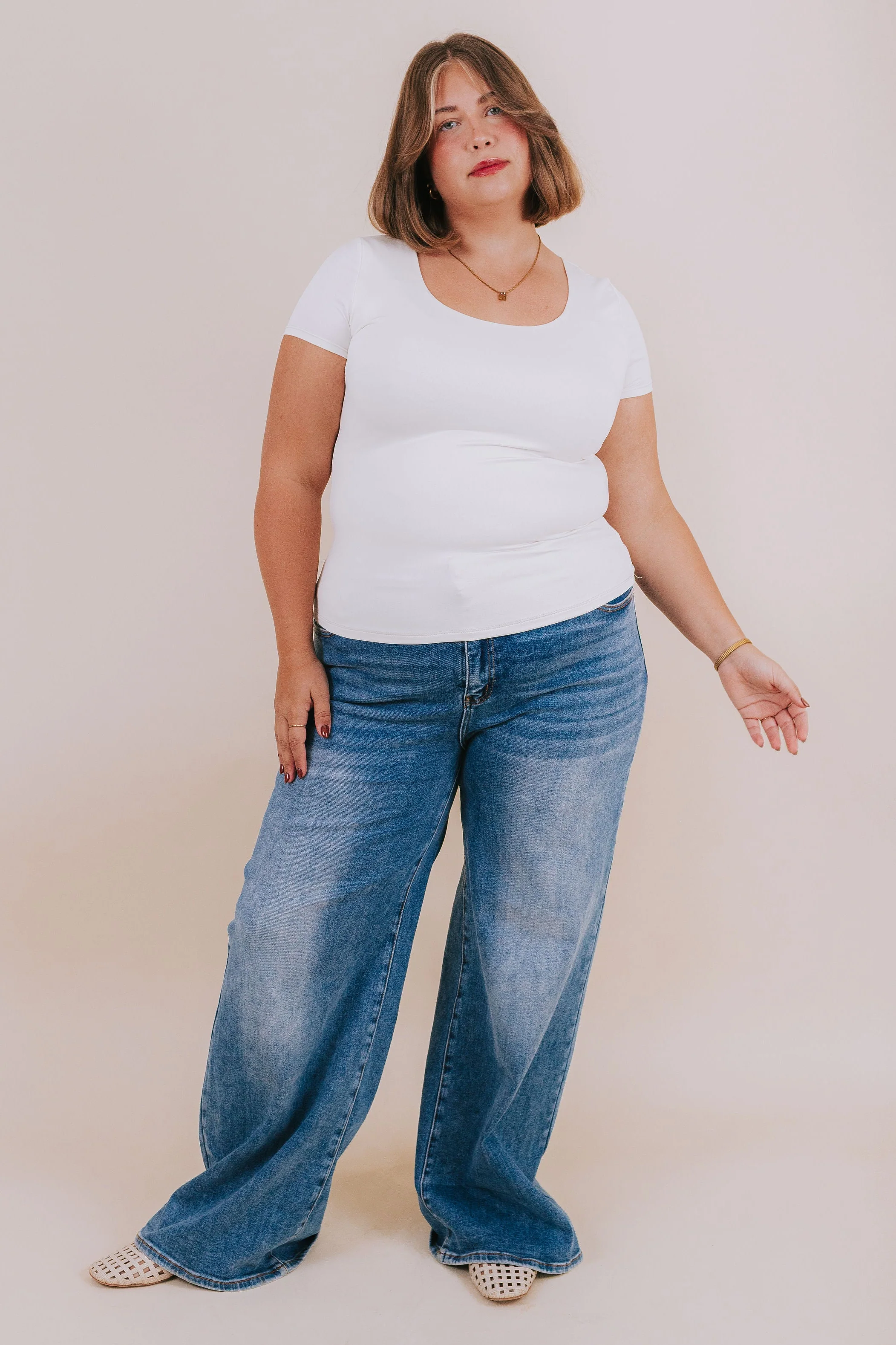 PLUS SIZE - Pure Ivory Top - Image 5