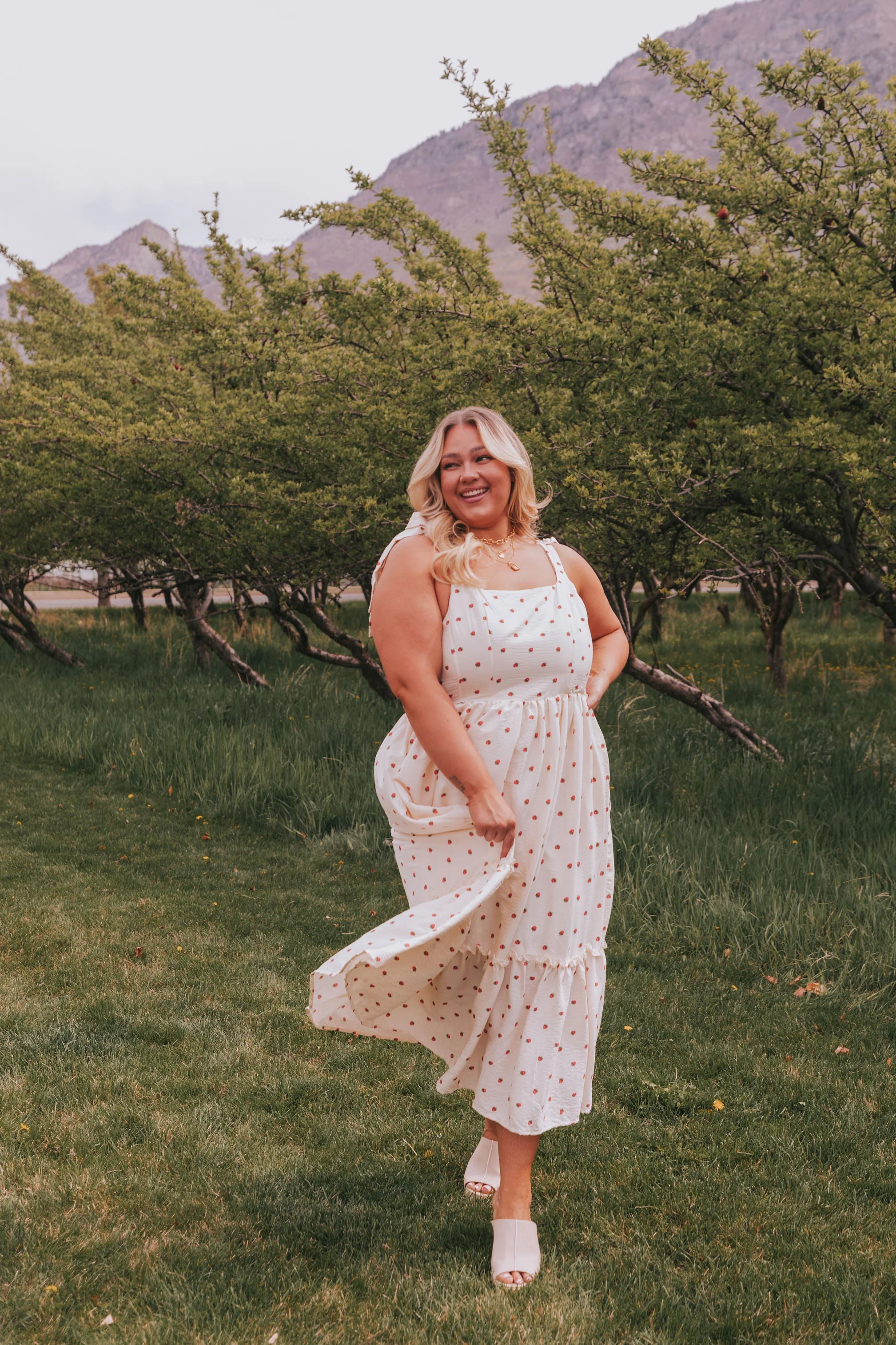 PLUS SIZE - Strawberry Kisses Dress - Image 2