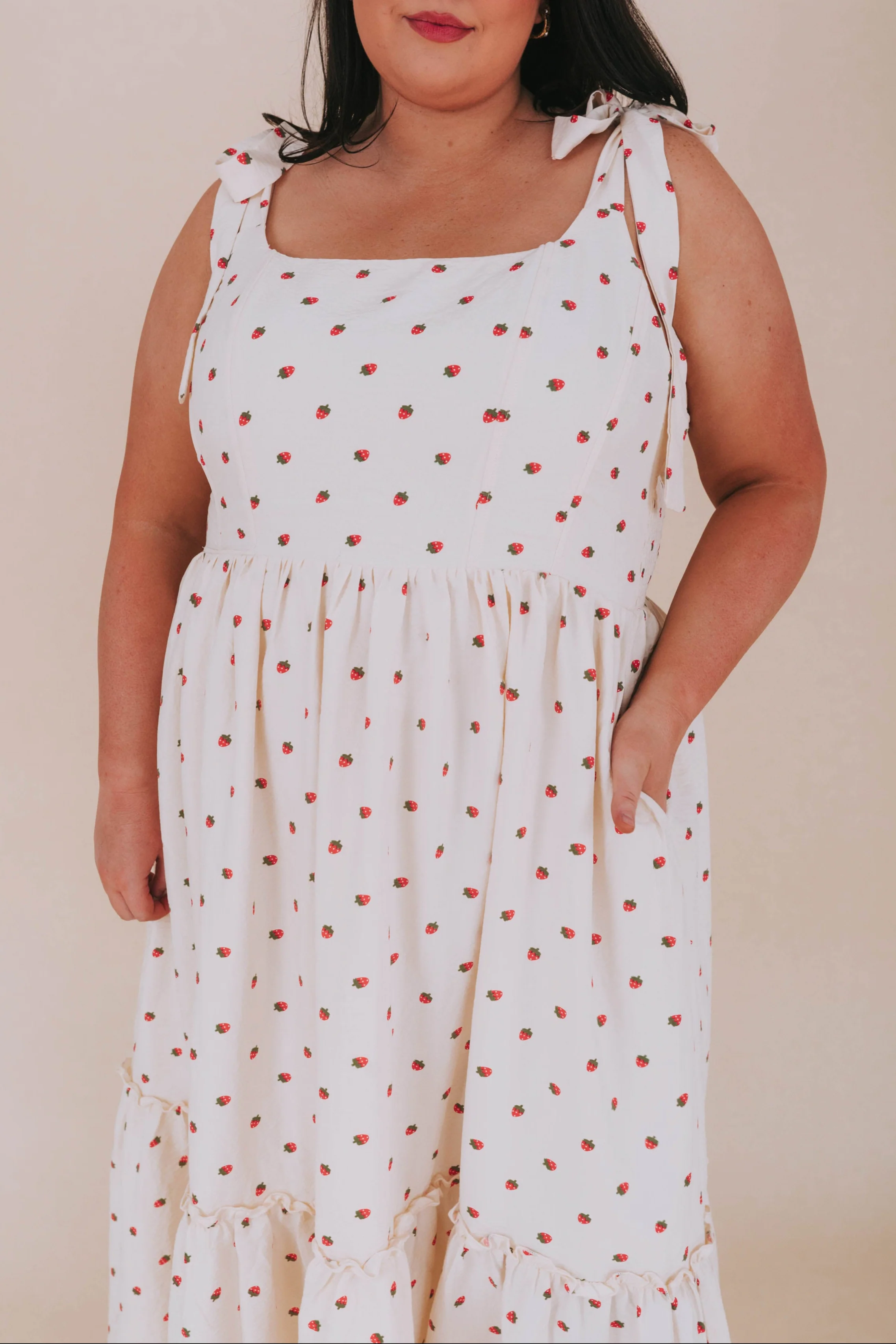PLUS SIZE - Strawberry Kisses Dress - Image 5