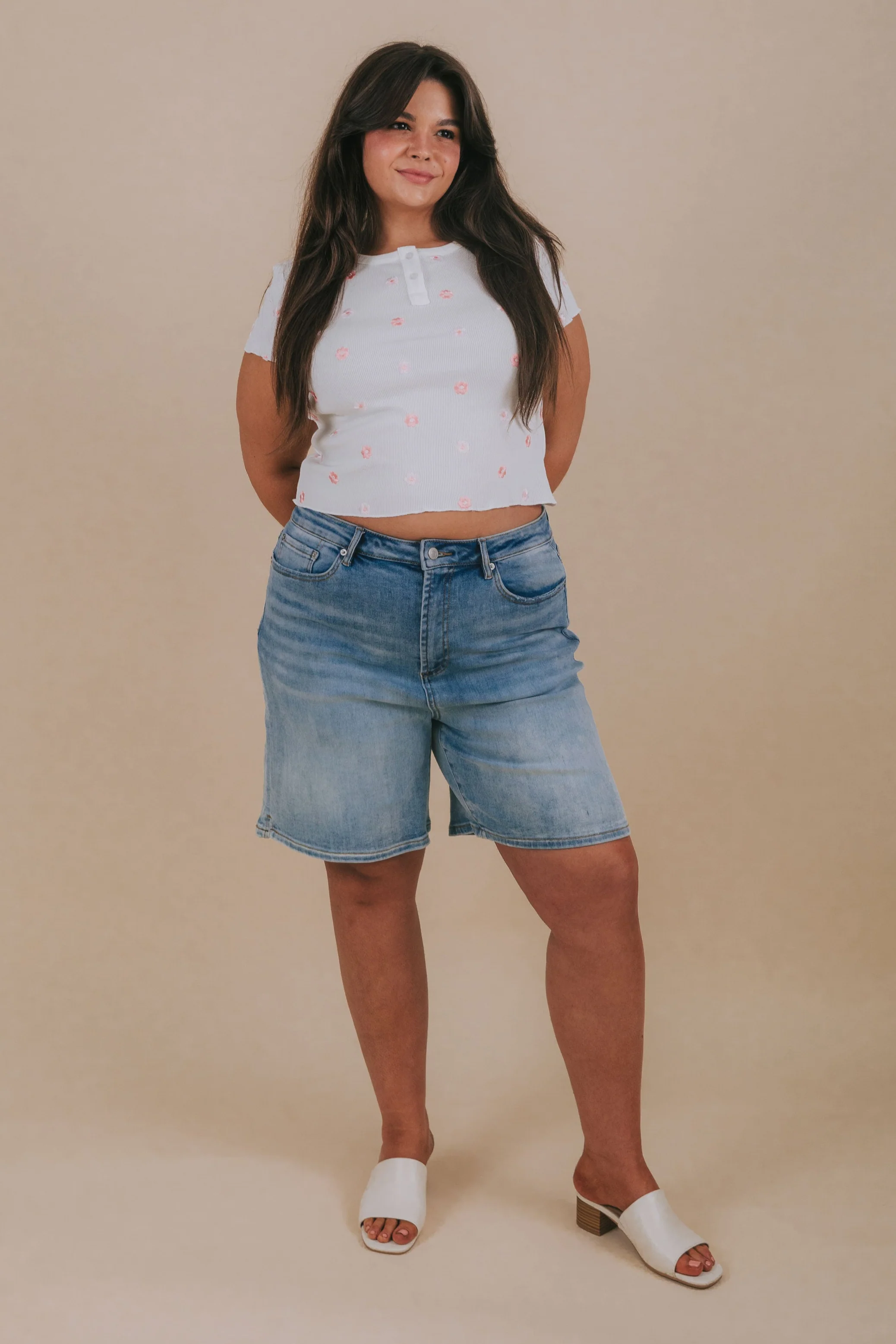 PLUS SIZE - The Wait Is Over Shorts - Image 4