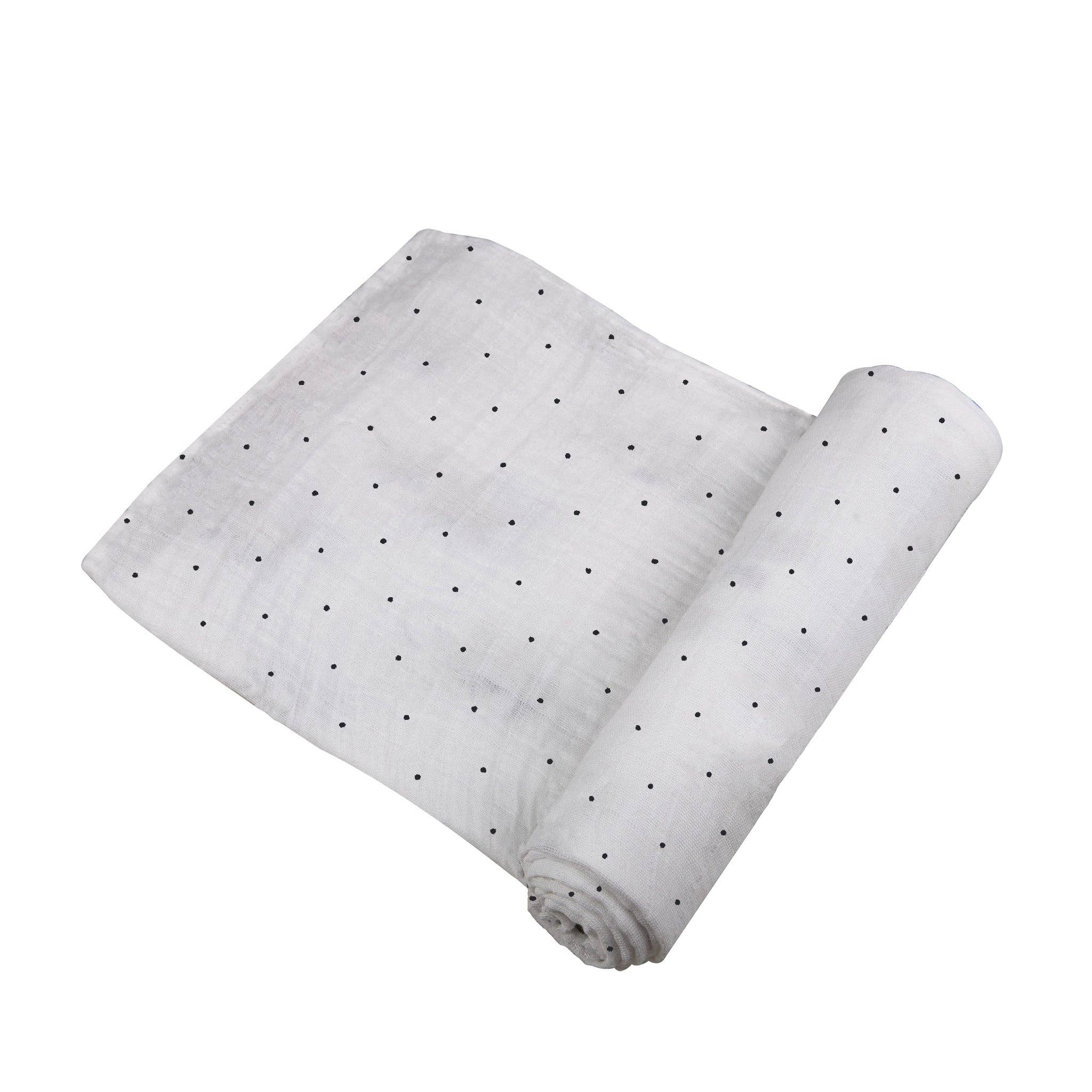 BABY - Polka Dot Bamboo Swaddle - Image 3