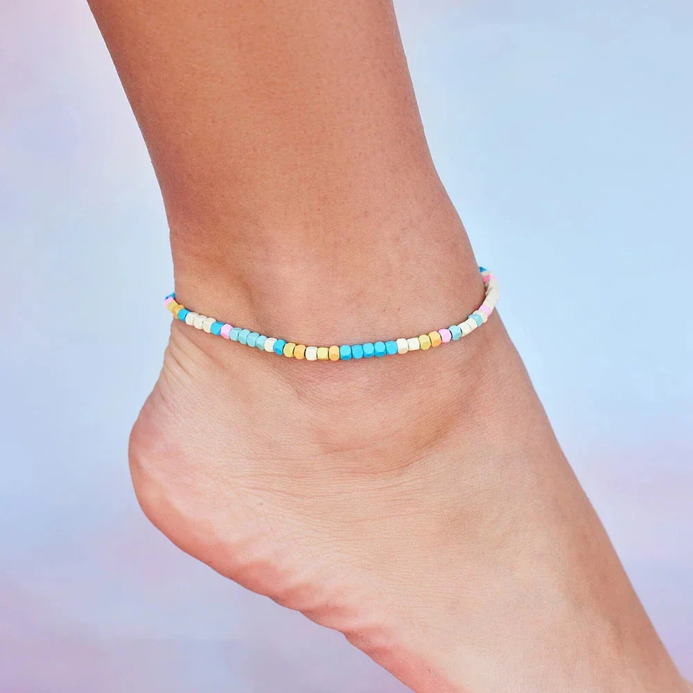 PURA VIDA - Bahama Bead Stretch Anklet - Image 3