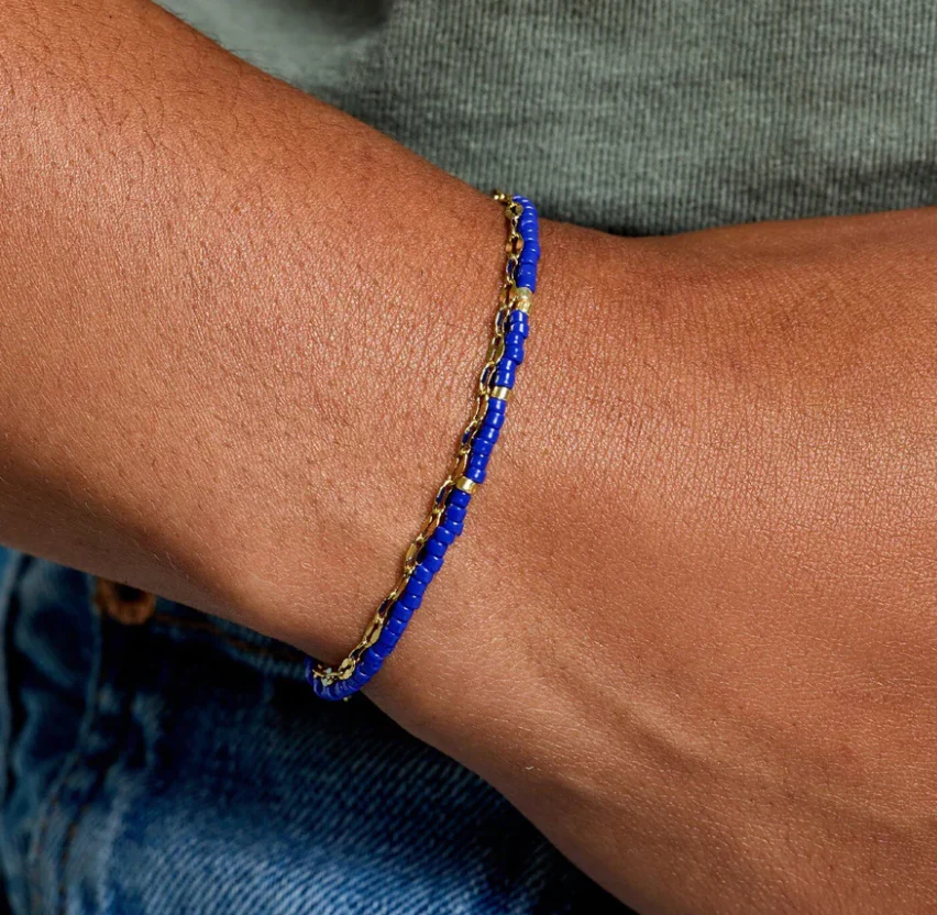 PURA VIDA - Dainty Surfrider Double Layer Bracelet - Image 3