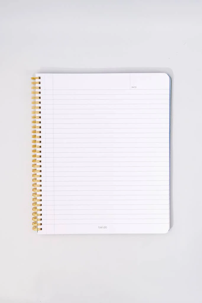 BANDO - Rough Draft Large Notebook, Cherry Hearts - Image 3
