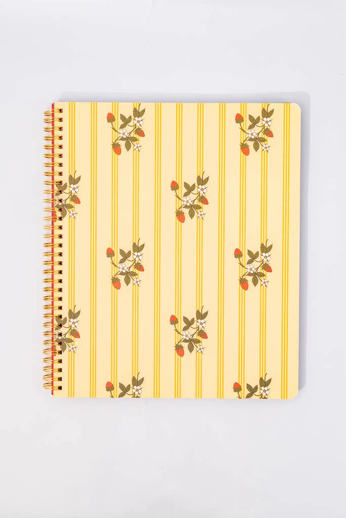 BANDO - Rough Draft Large Notebook, Floral Stripe