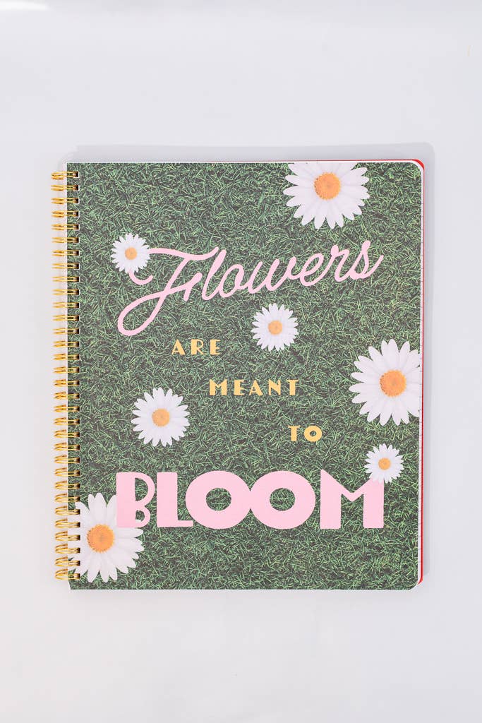 BANDO - Rough Draft Large Notebook, Floral Stripe - Image 4