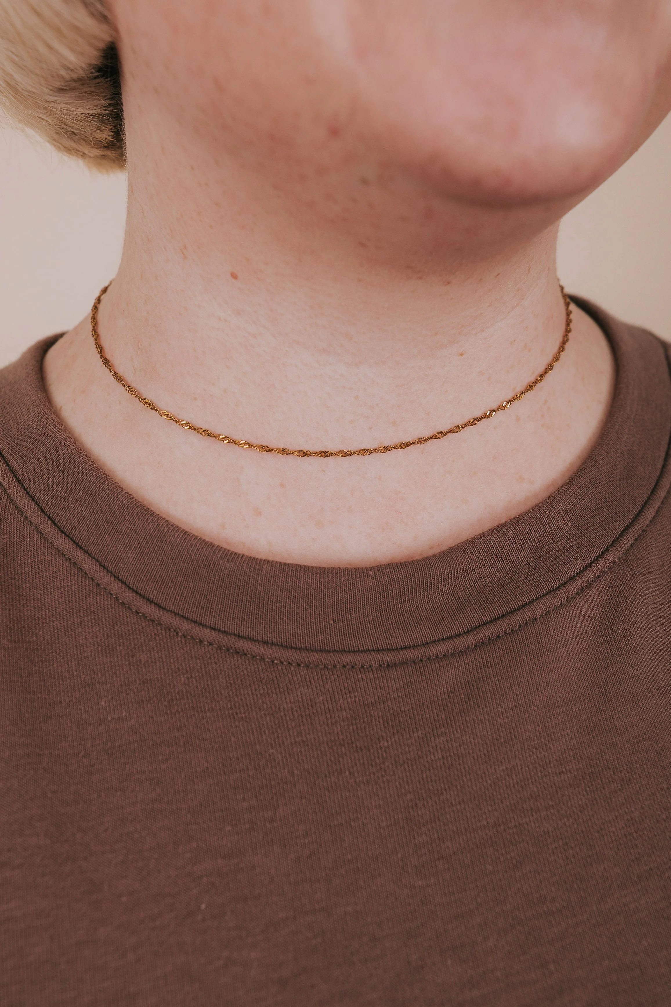Simplicity Necklace - 18K Gold Plated - Image 2