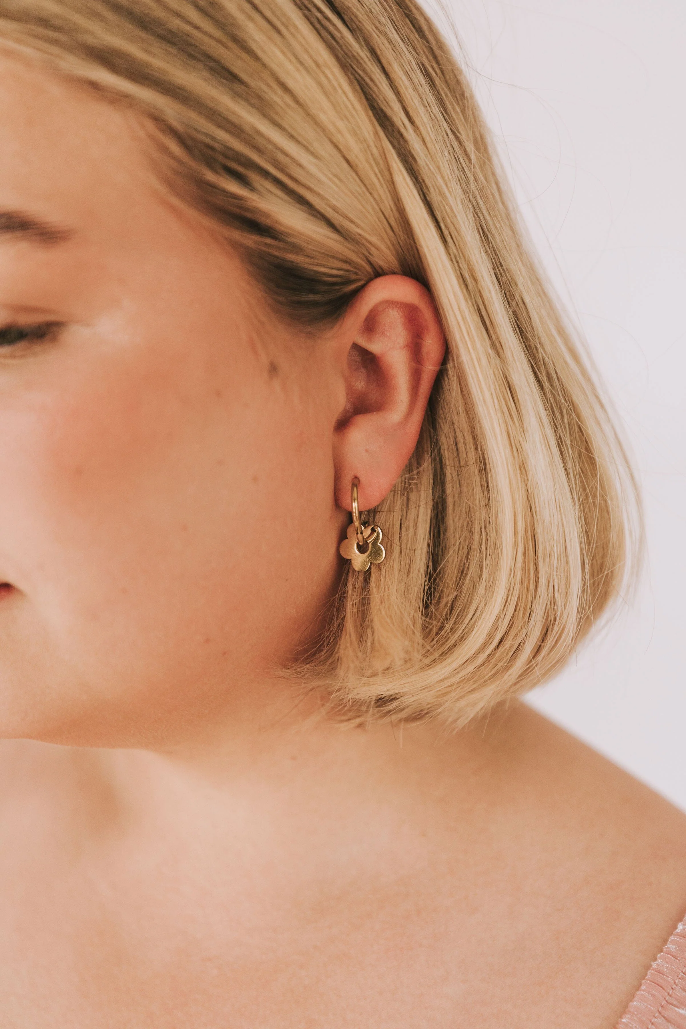 Simply Floral Hoop Earrings - 2 Sizes! - Image 4