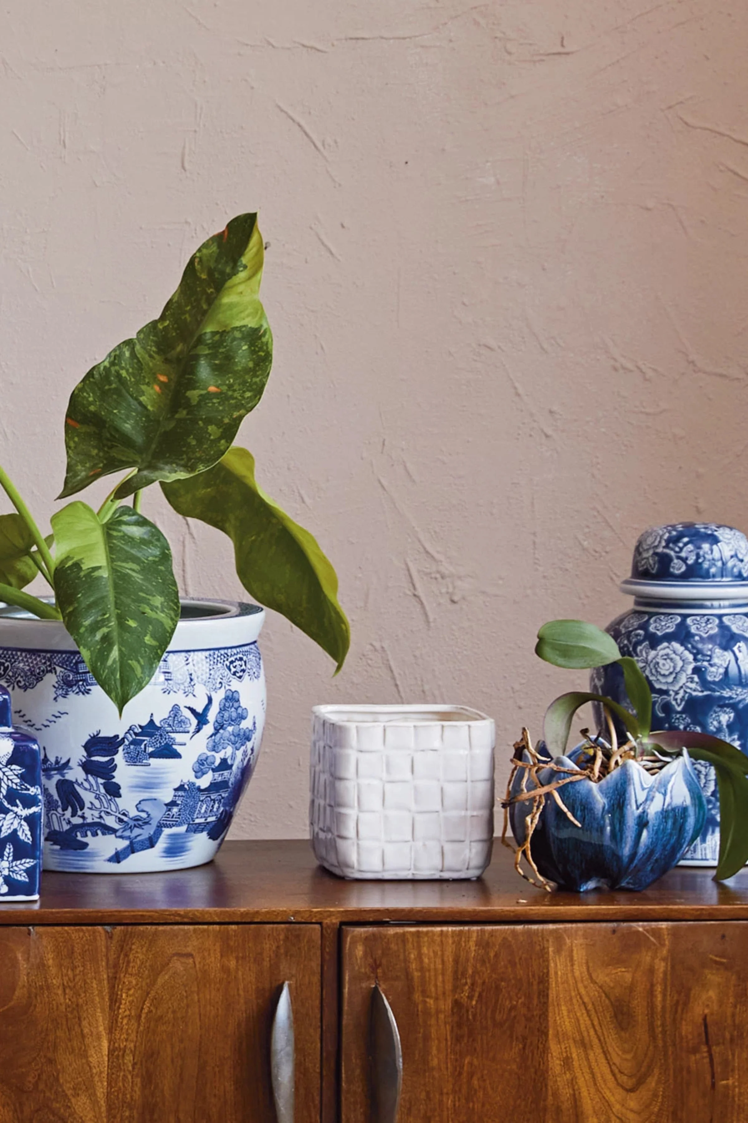 Stoneware Woven Planter - Image 2