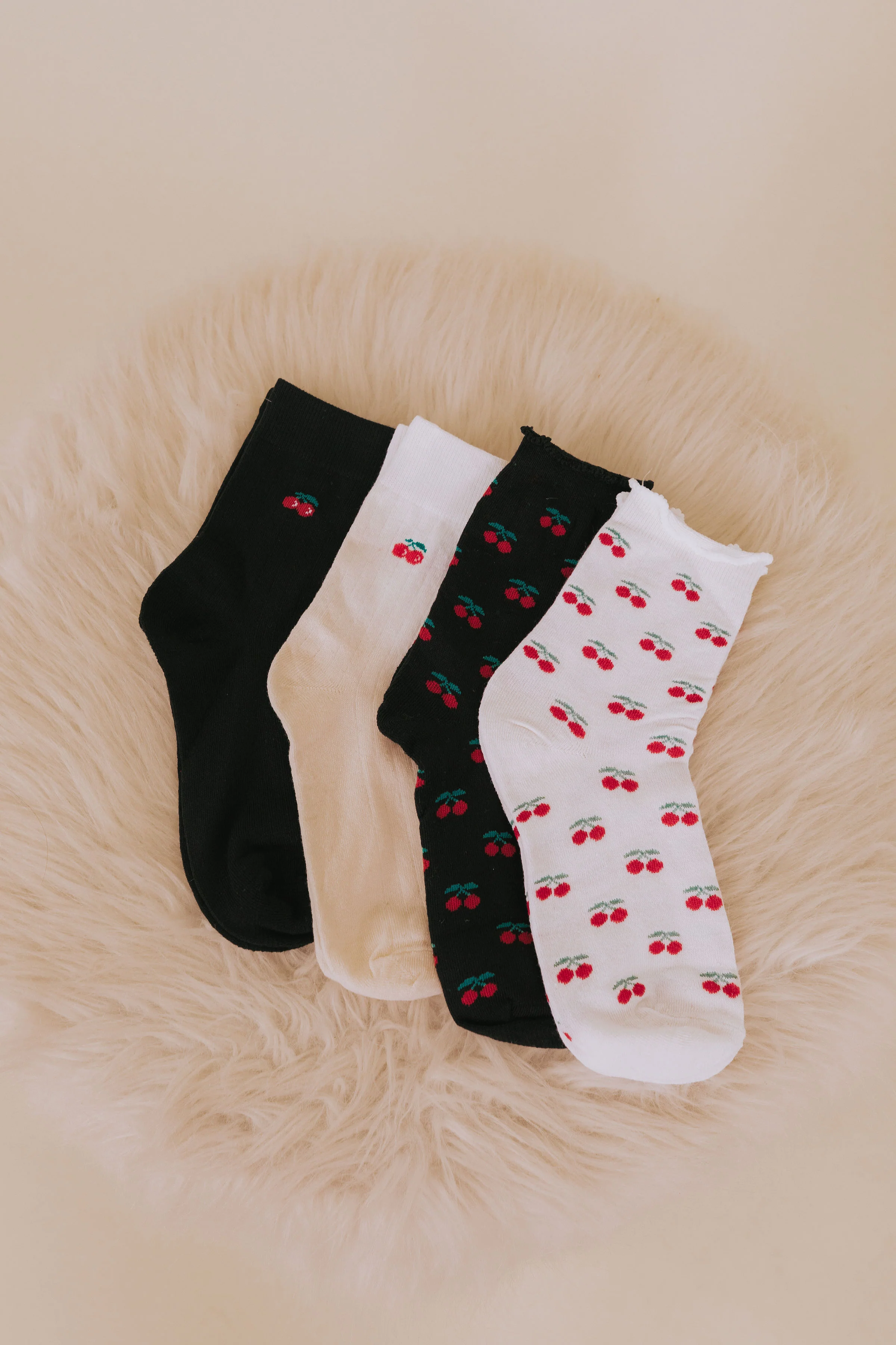 Sweetest Cherry Socks - 2 Colors! - Image 4