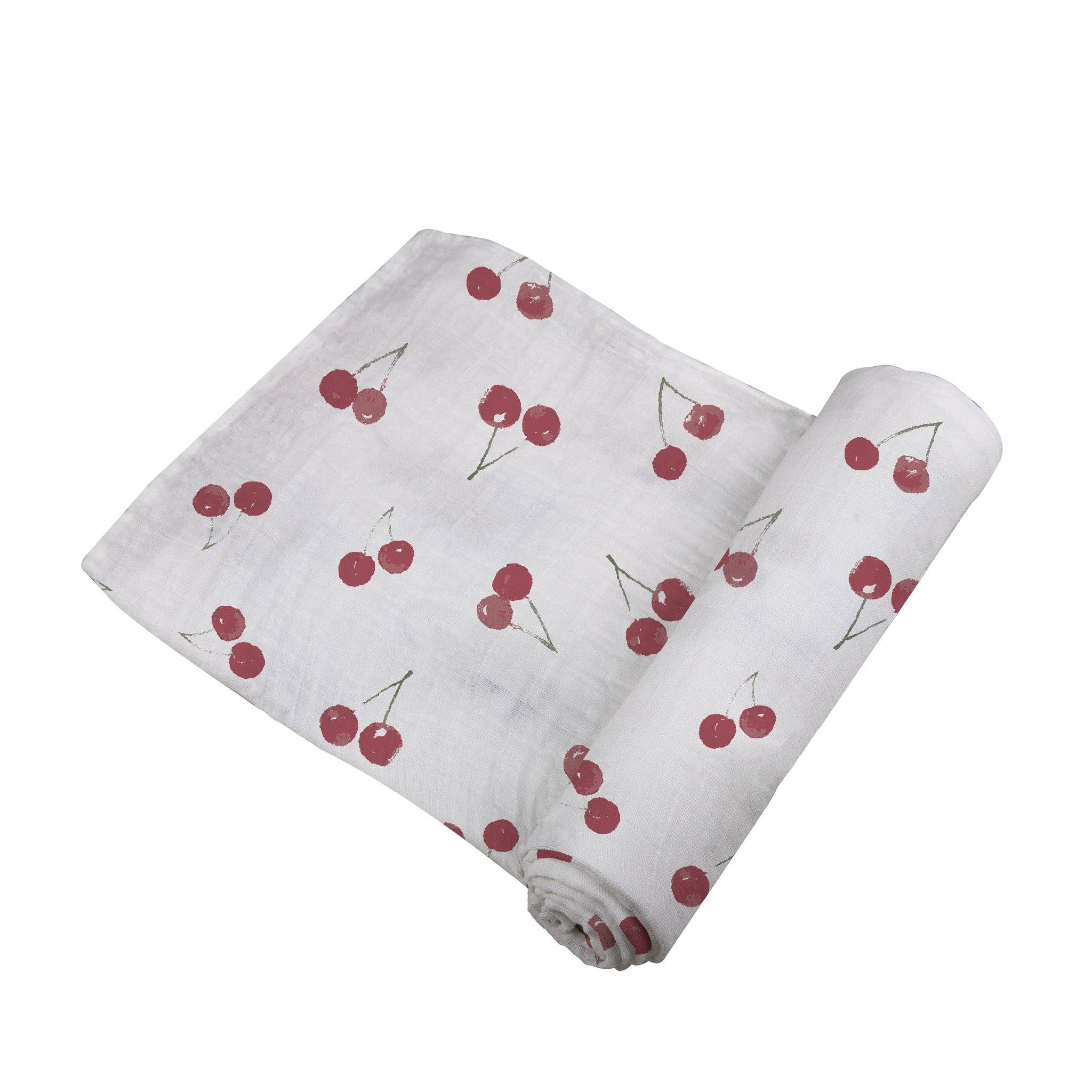 BABY - Sweetheart Cherry Bamboo Swaddle - Image 3