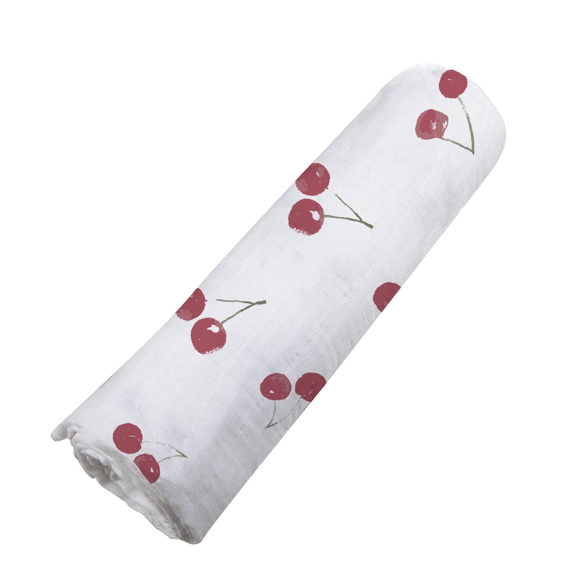 BABY - Sweetheart Cherry Bamboo Swaddle - Image 4