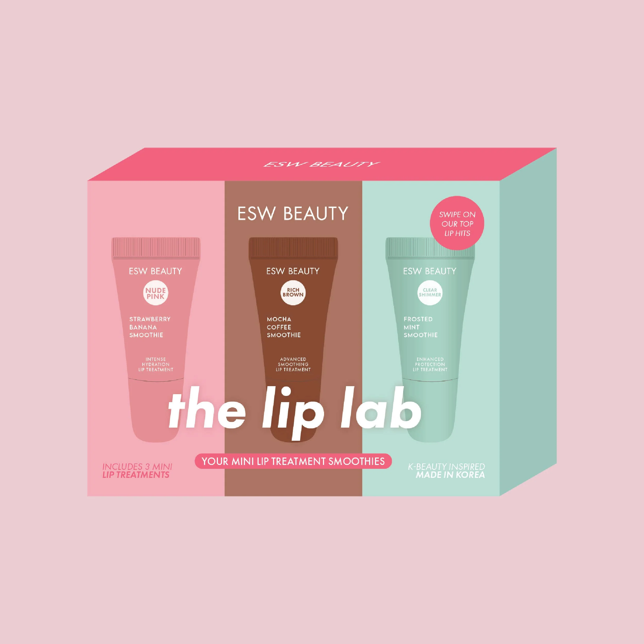 ESW BEAUTY- The Lip Lab Kit - Mini Smoothie Lip Treatment Trio - Image 3