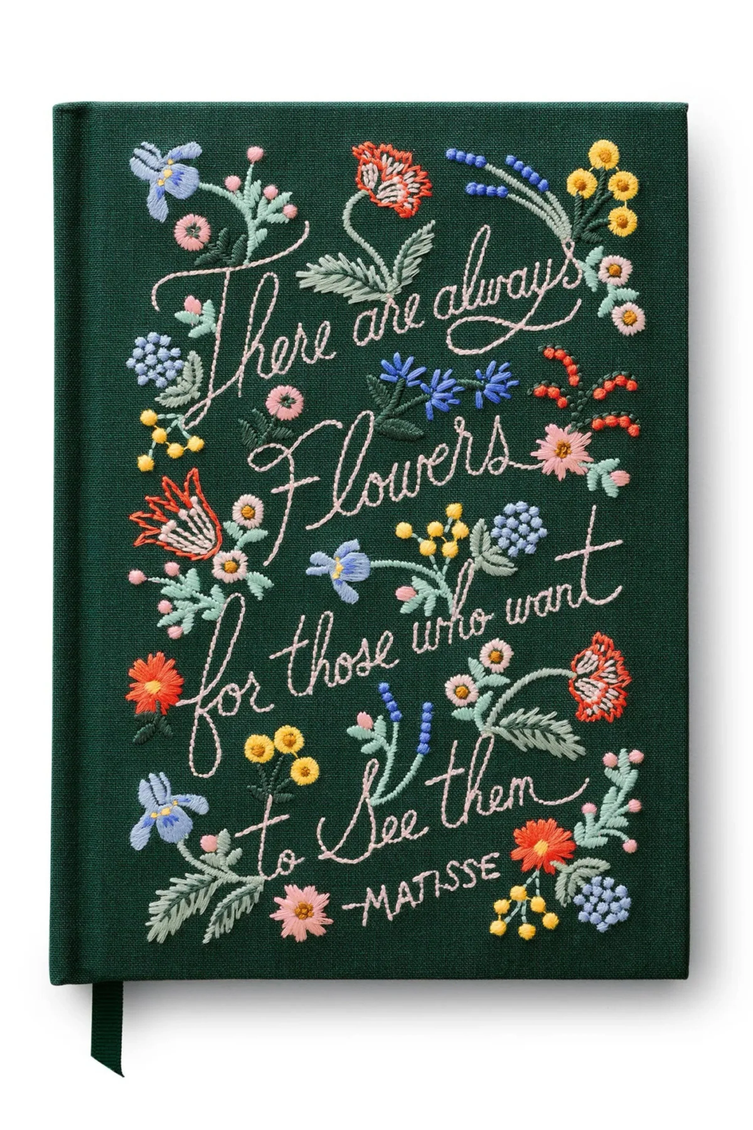 RIFLE PAPER CO - There Are Always Flowers Embroidered Journal