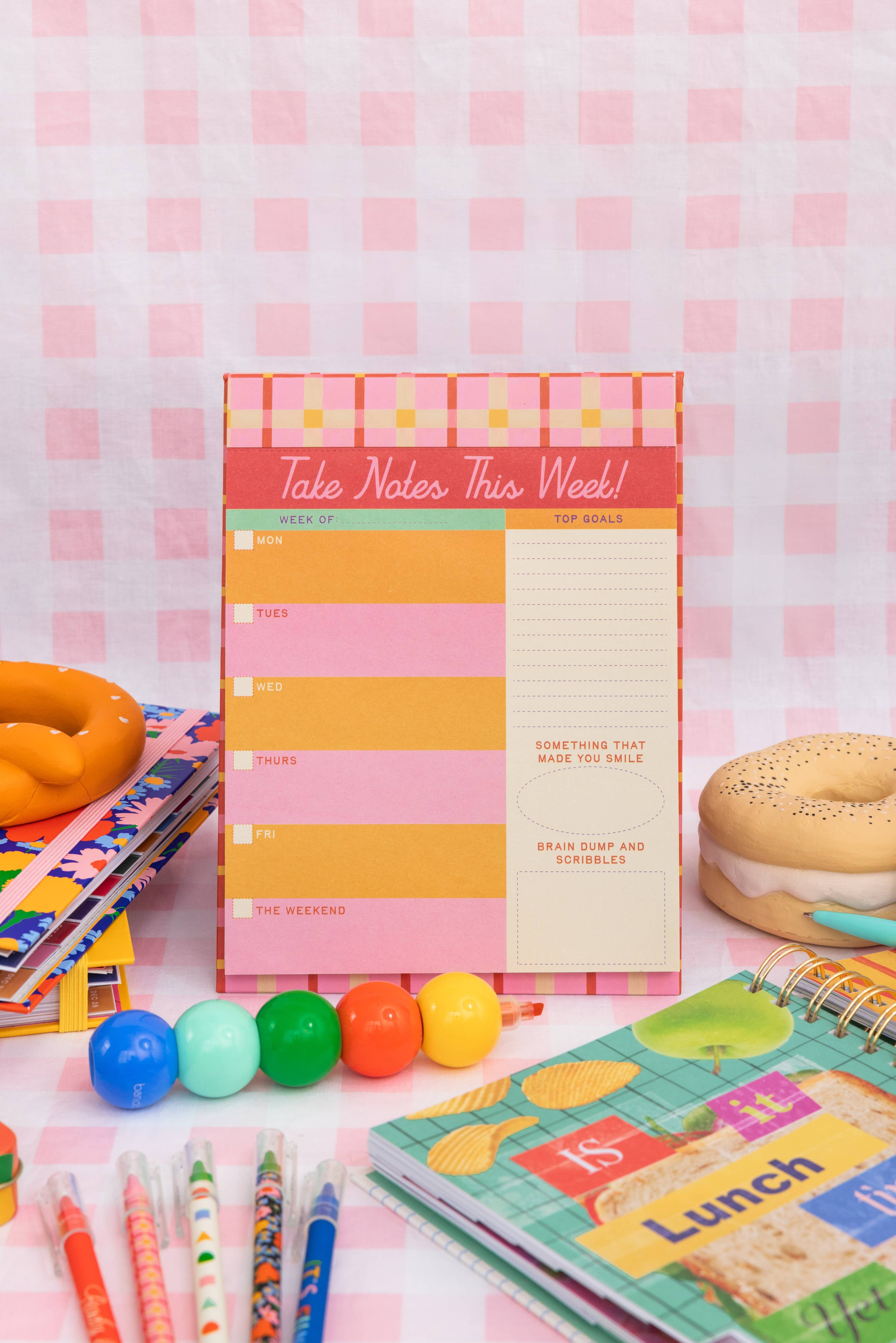 BANDO - Week to Week Desk Planner, Take Notes This Week